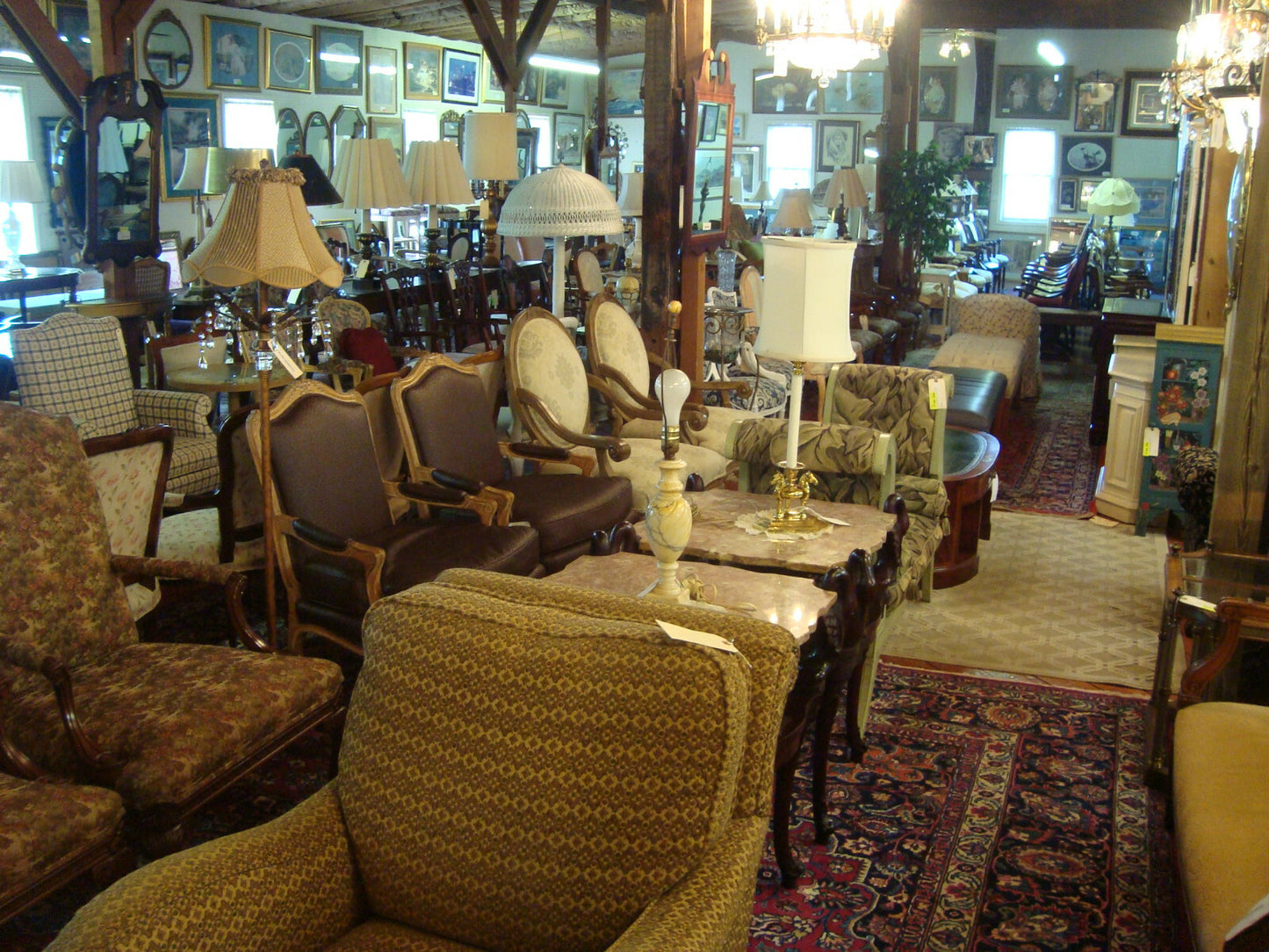 62901 Oak Whatnot Wall Curio Shelf with Beveled Mirrors