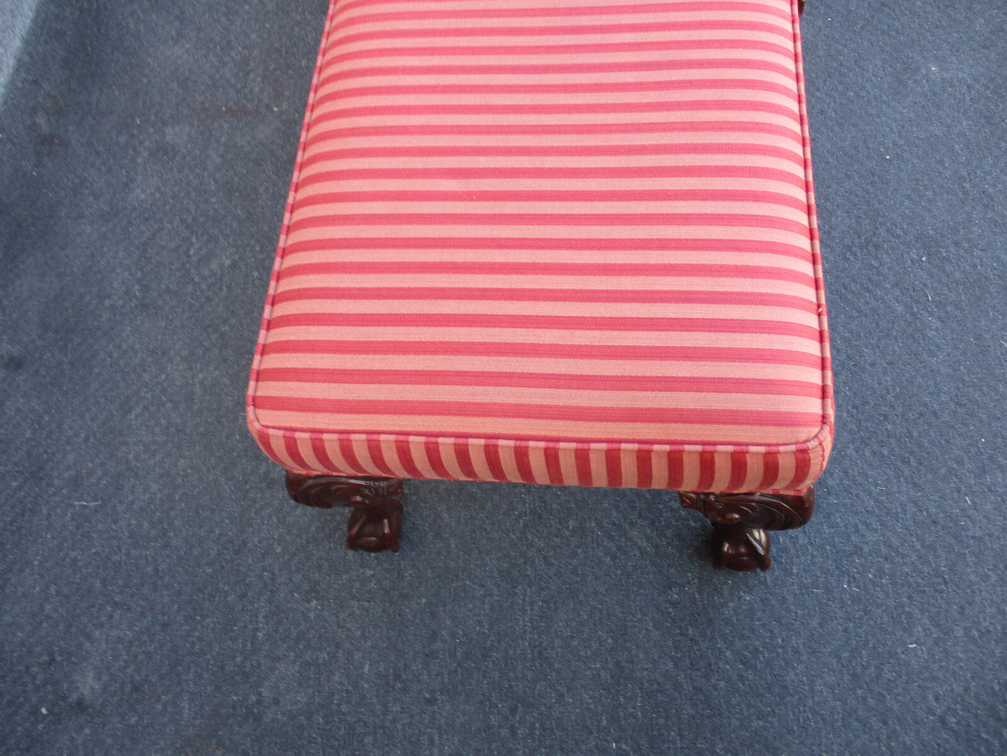 63798 SOUTHWOOD Chipppendale Armchair w/ Foot Stool Bench Ottoman