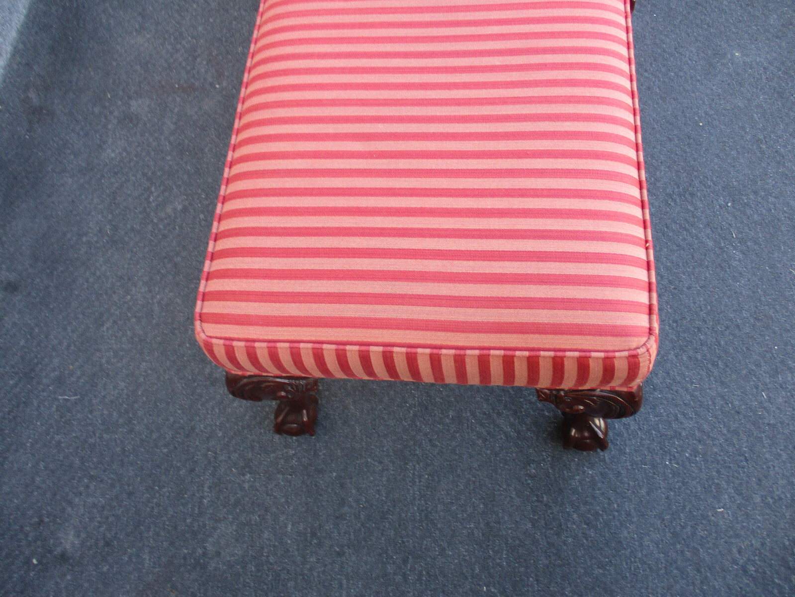 63798 SOUTHWOOD Chipppendale Armchair w/ Foot Stool Bench Ottoman