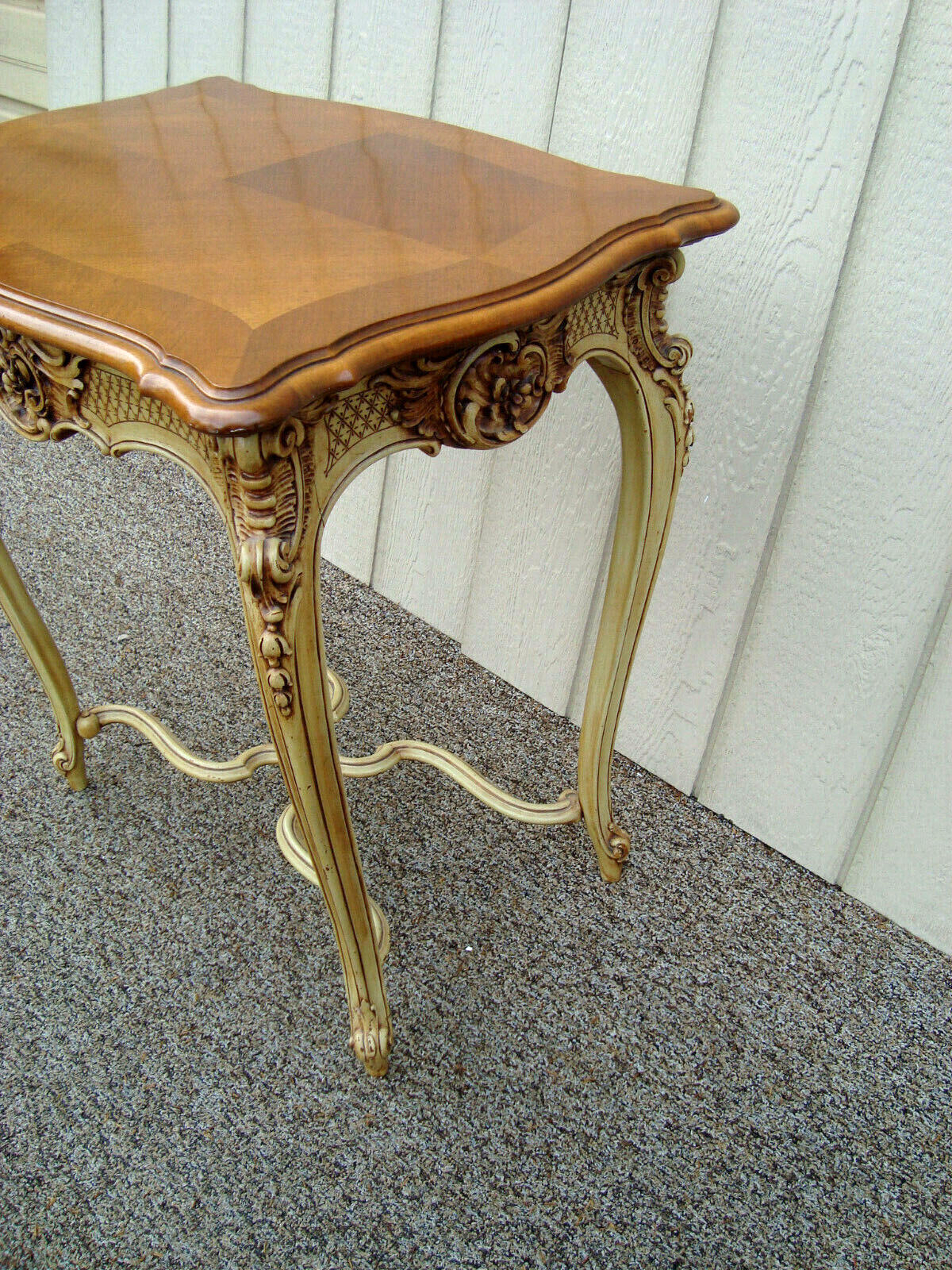 59969 QUALITY Satinwood Lamp Table Stand w Orignal Factory Painted Base