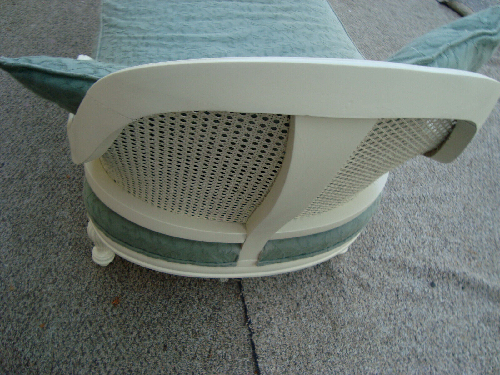 60874  Romantic Shabby Sofa Chaise Lounge Chair