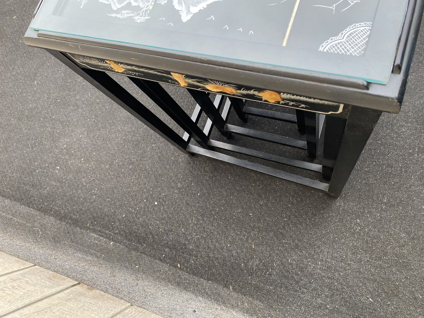 66082   Oriental 4 Stacker Lamp Table Stand s