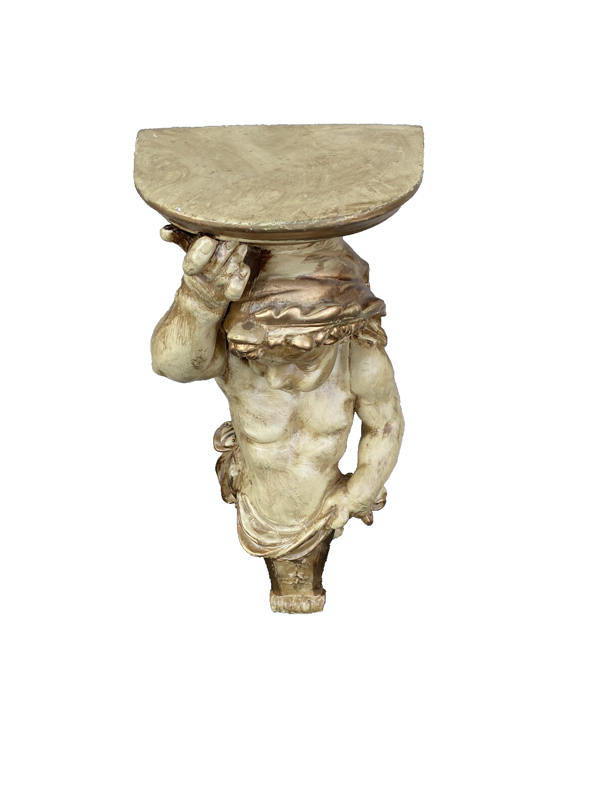 66278   Cherub Plaster ??  Wall  Decorator Curio  Shelf