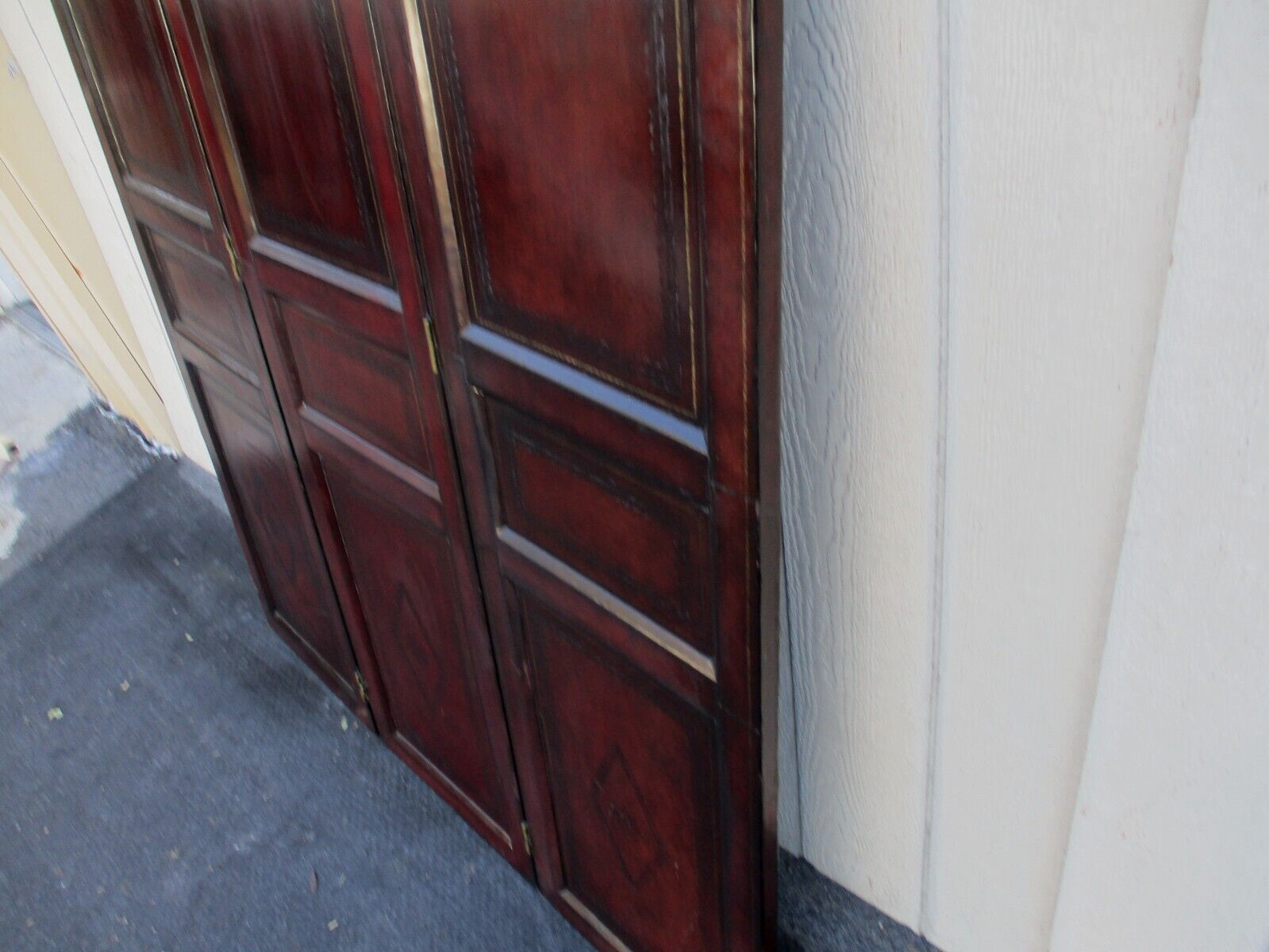 63755 QUALITY Leather Dressing Screen Room Divider