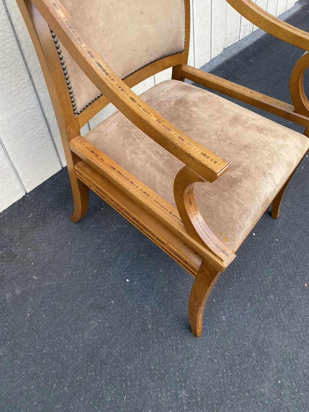 66102 INLAID Custom Hand Made KREISS COLLECTION Armchair Chair