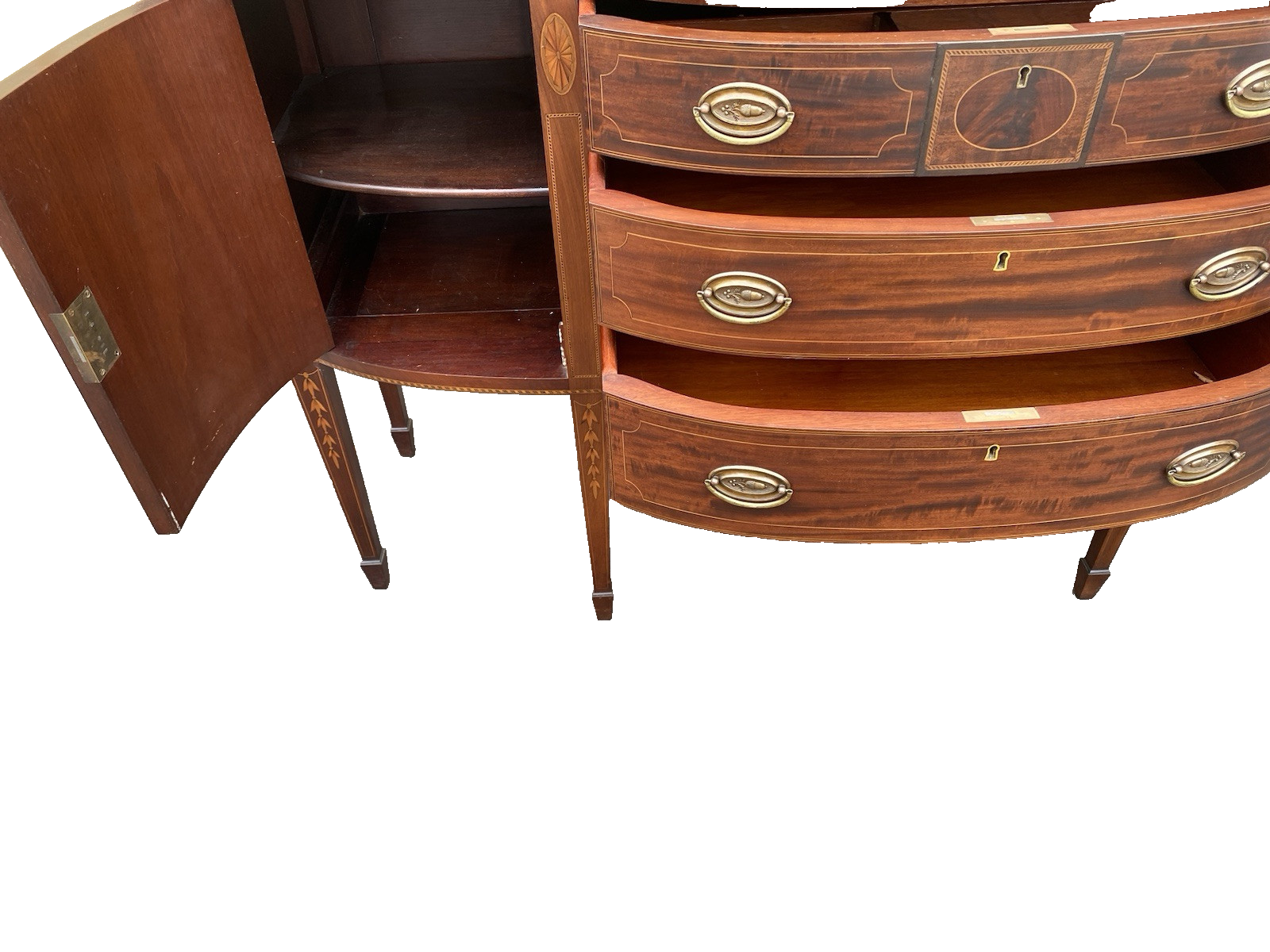 66402 POTTHAST Brothers Custom Hand Made Inlaid  Sideboard Server Cabinet