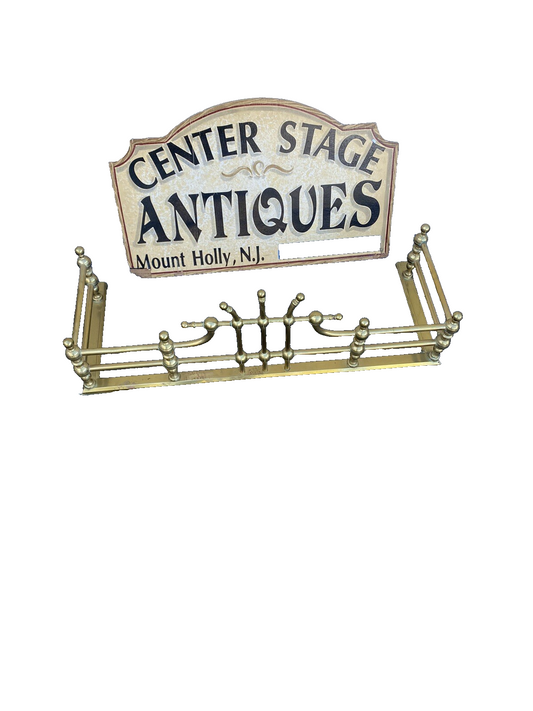 65939   QUALITY Brass Fireplace Mantle Fender Mantel