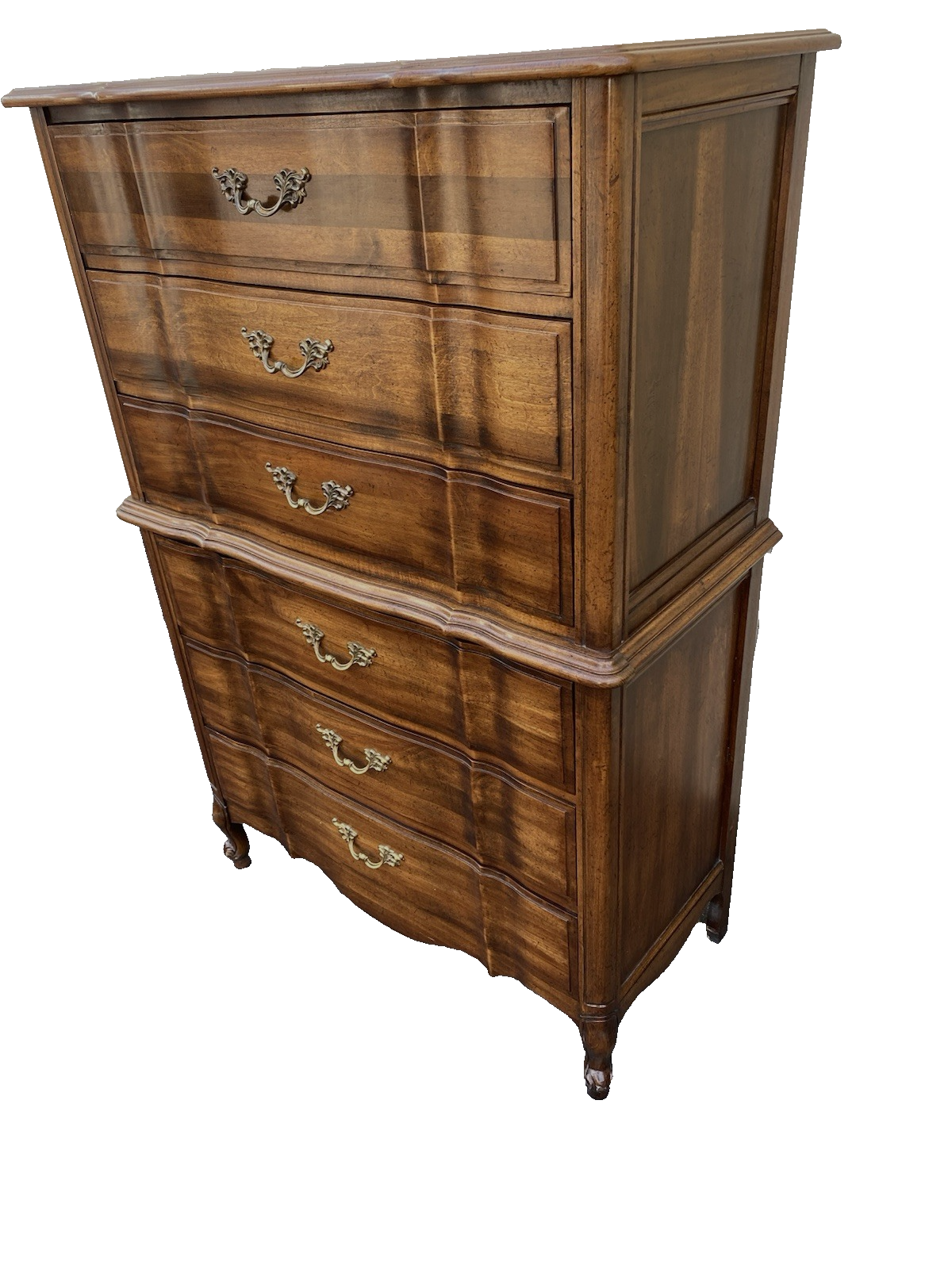 66621 French Provincial High Chest Dresser