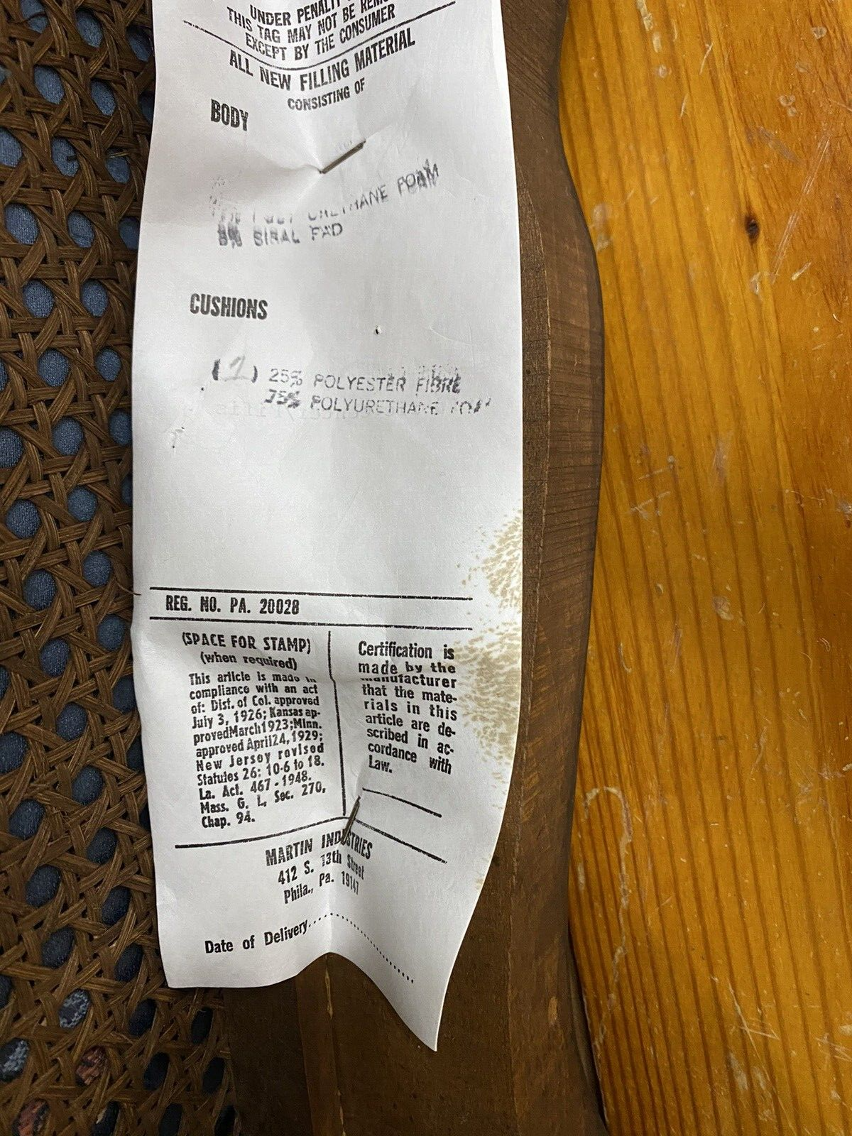 65310 Pair Quality  Decorator Bergere Armchair Chair s