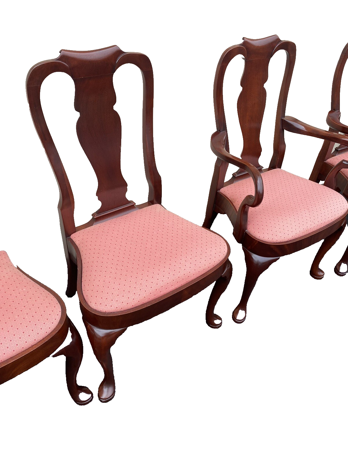 65837   Set of 8 Solid Mahogany Dining Chairs Chair s