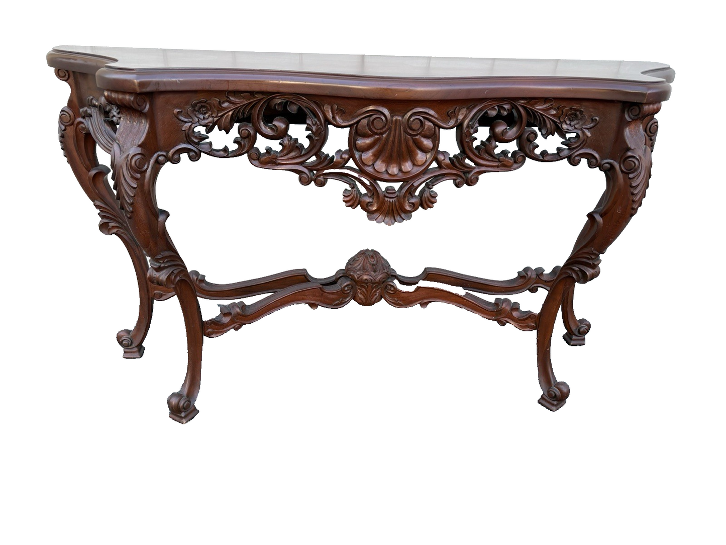 67015 Banded Mahogany Hand made Console Table Sideboard Server
