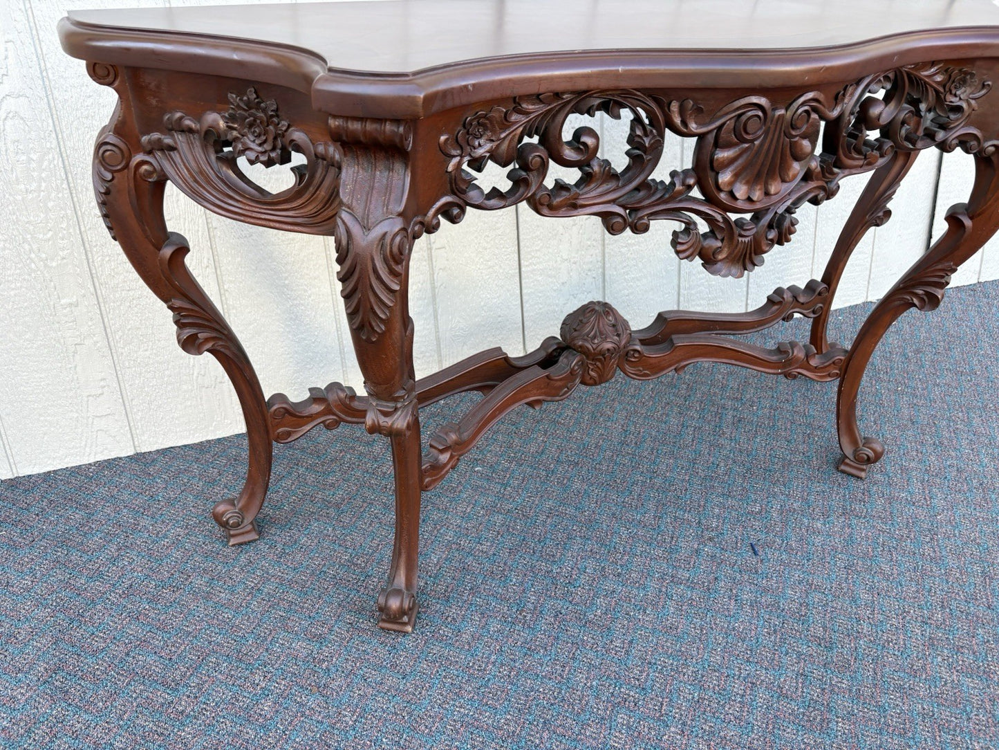 67015 Banded Mahogany Hand made Console Table Sideboard Server