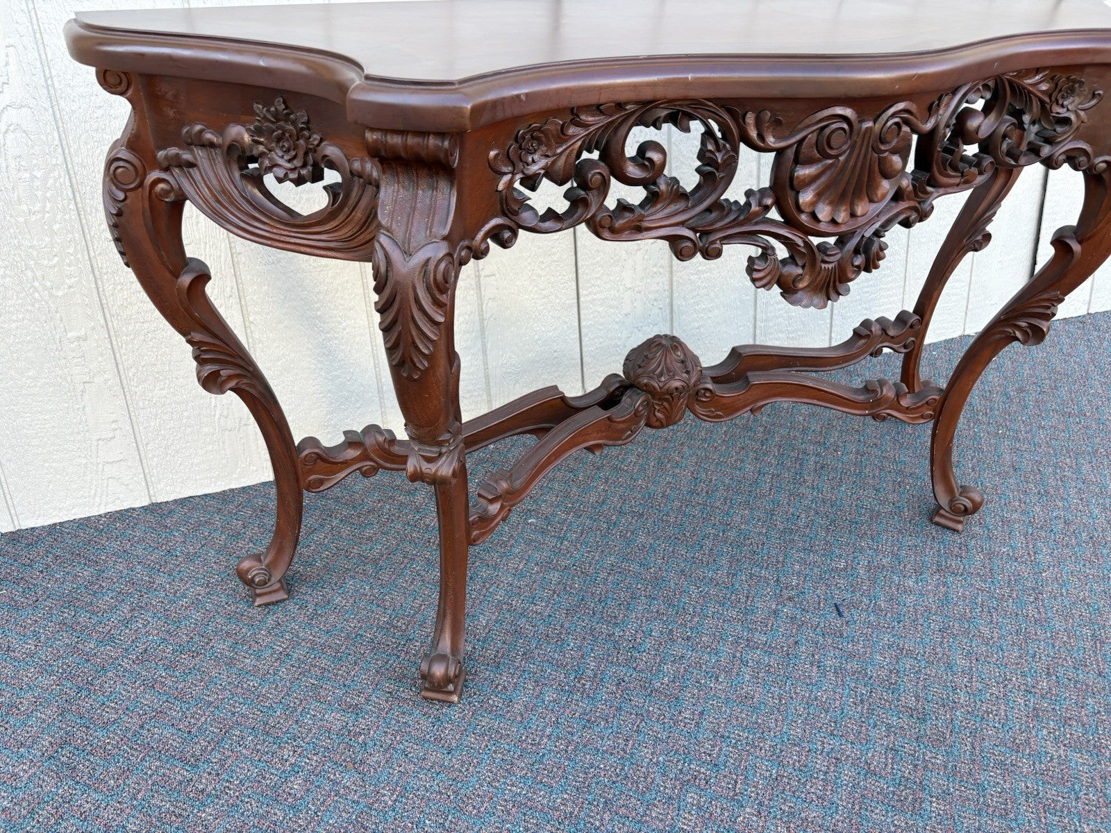 67015 Banded Mahogany Hand made Console Table Sideboard Server
