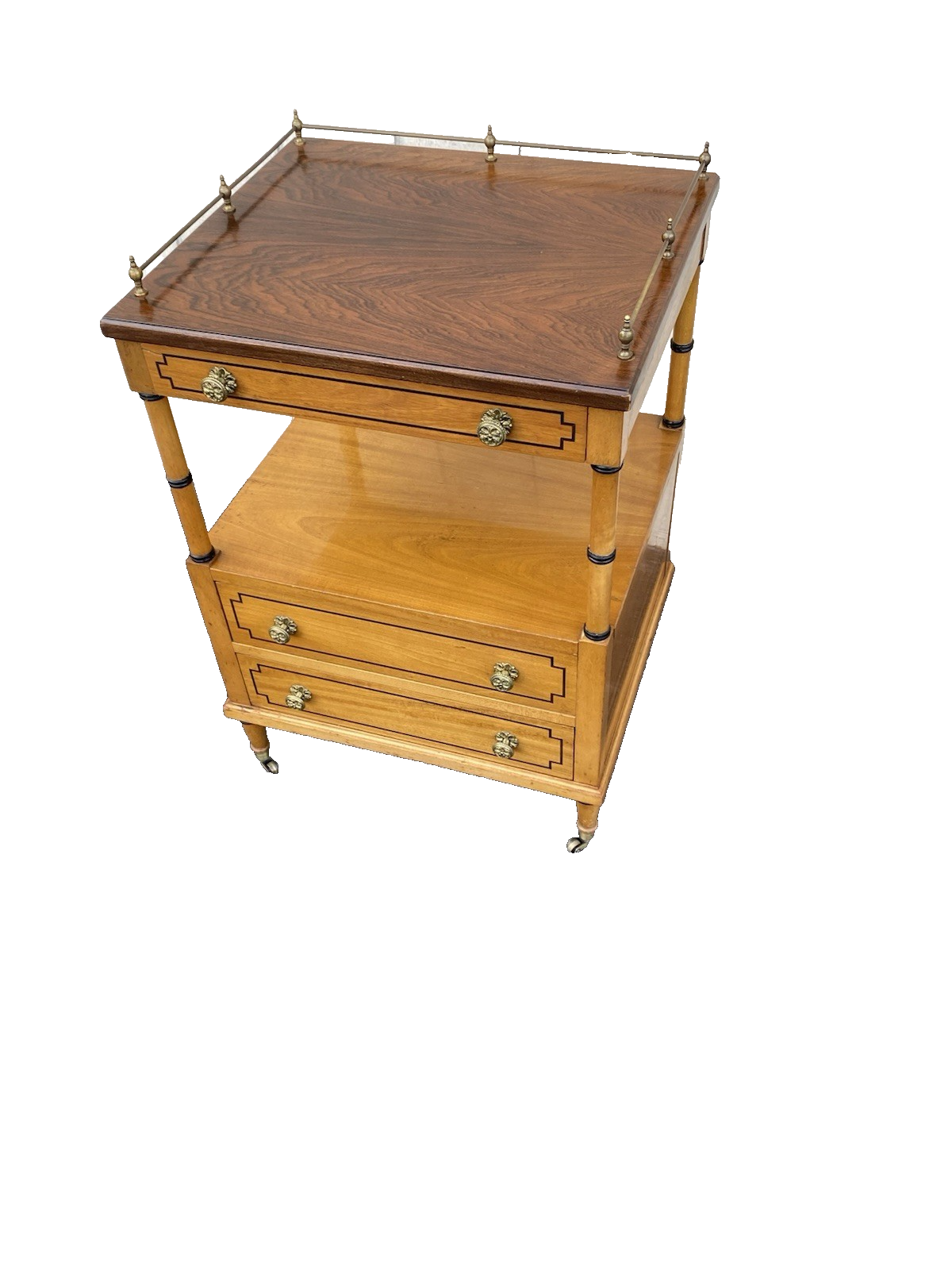 66187  Quality Custom Hand Made Nightstand End Table Stand