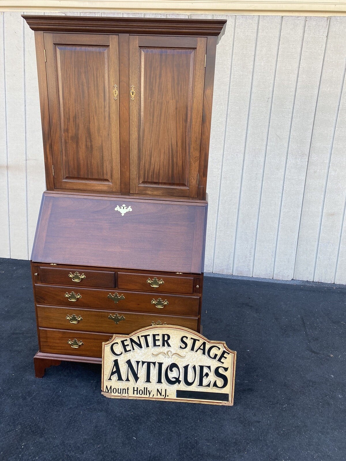 66608   Custom Hand Made Secretary Desk JOSEPH HOFF 1982