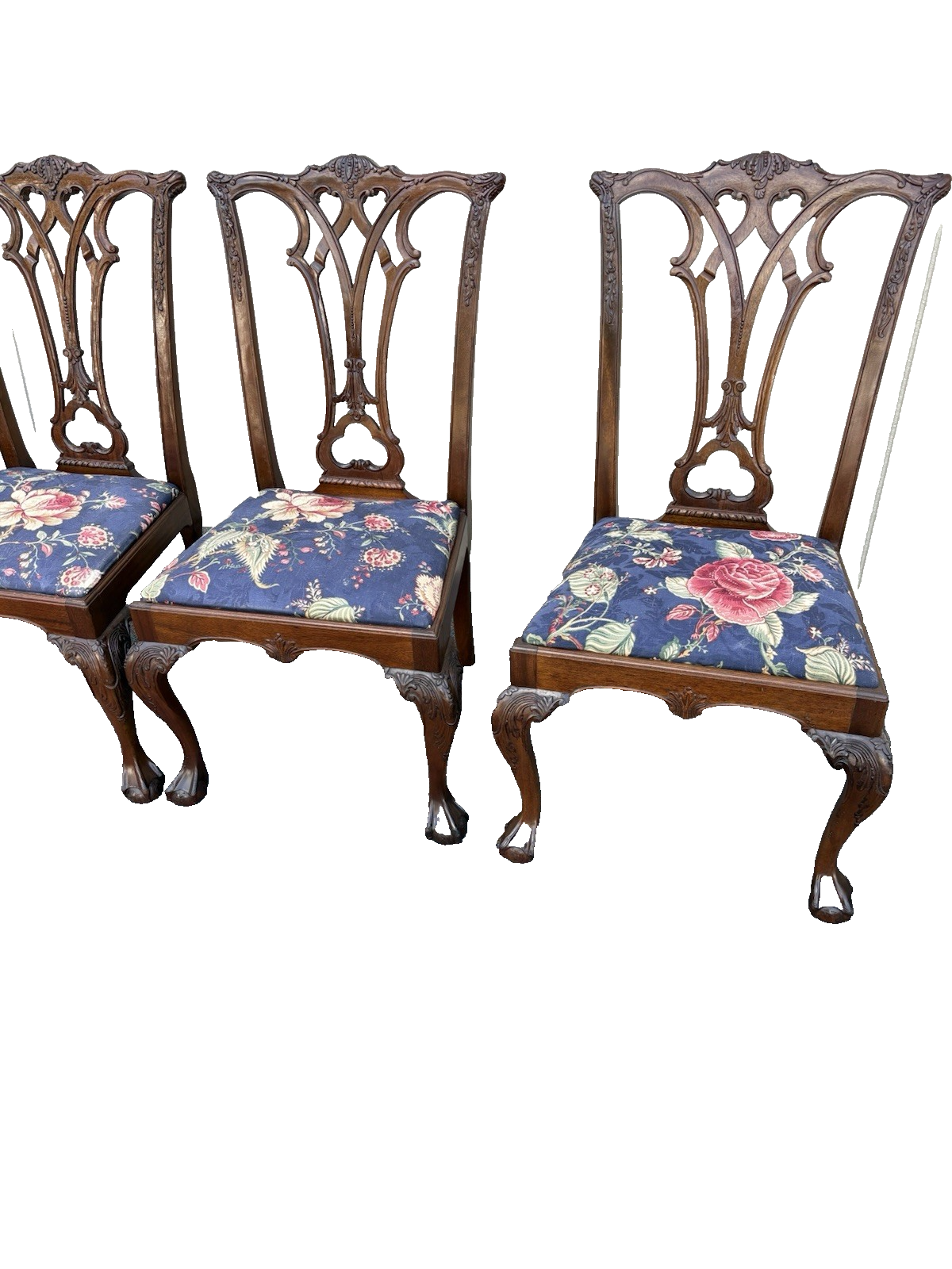 00001 Set of 6 ETHAN ALLEN Mahogany Dining Chair s