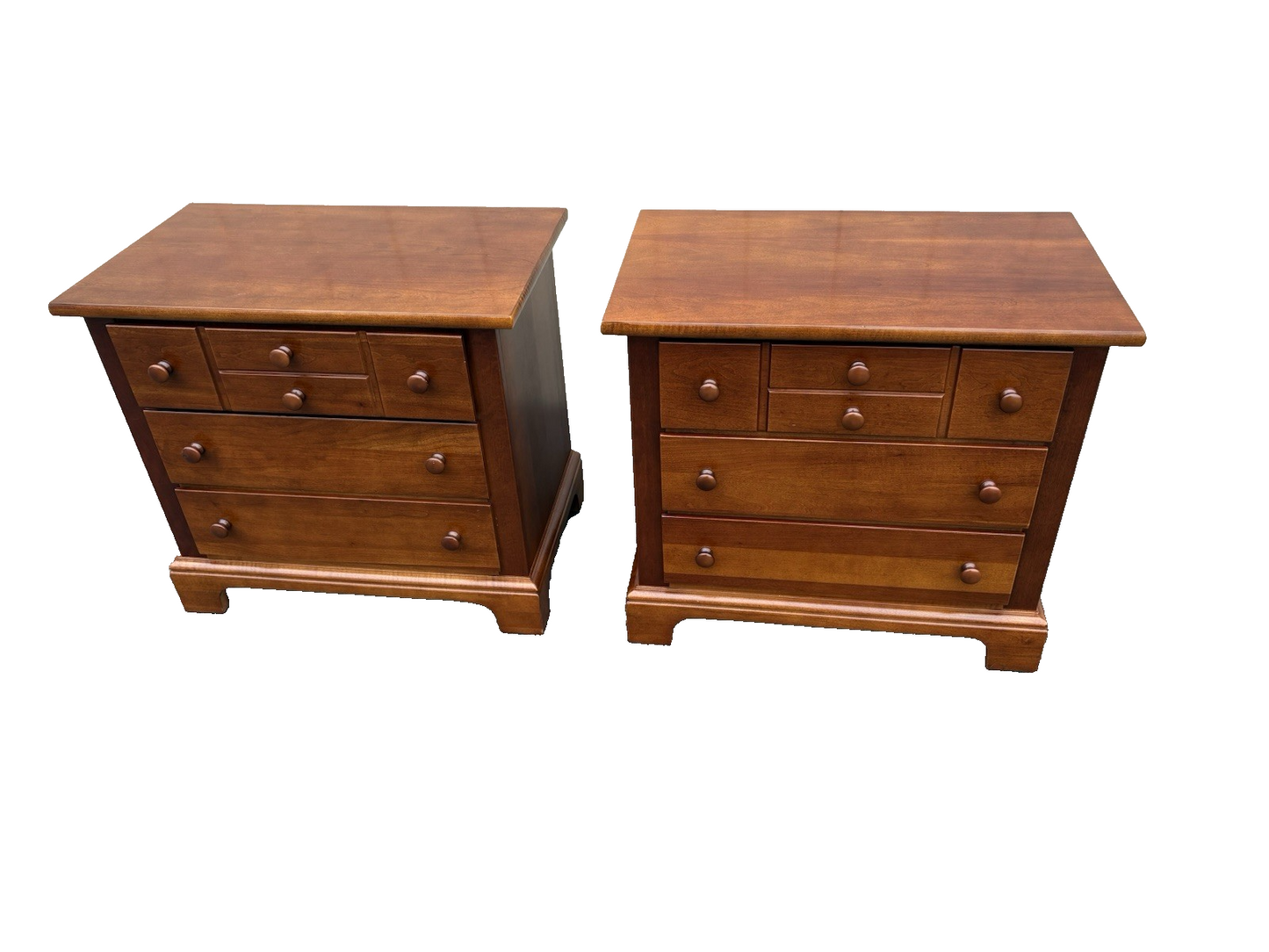 67190 Pair Stanley Furniture Cherry Nightstand End Table s