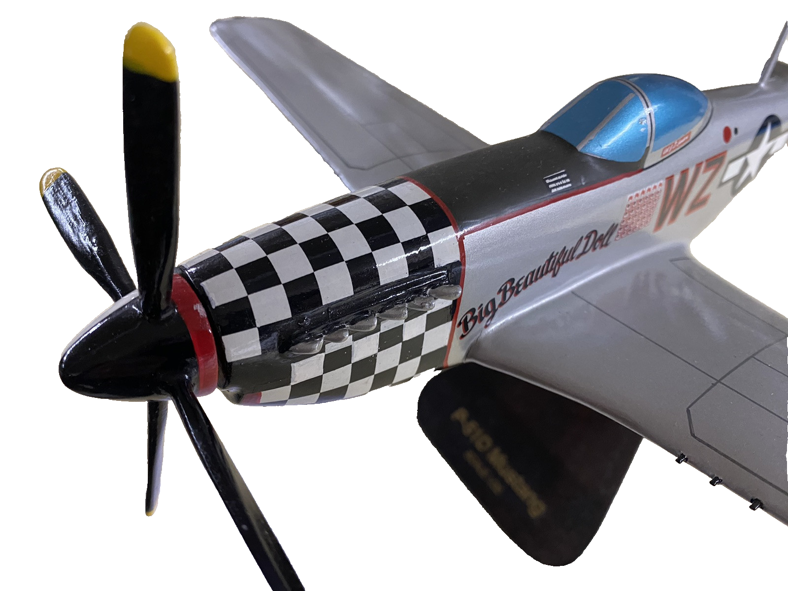 ES 221:  PS -51 D Mustang  Airplane  Scale 1/32 Big Beautiful Doll   14 1/2 Wing