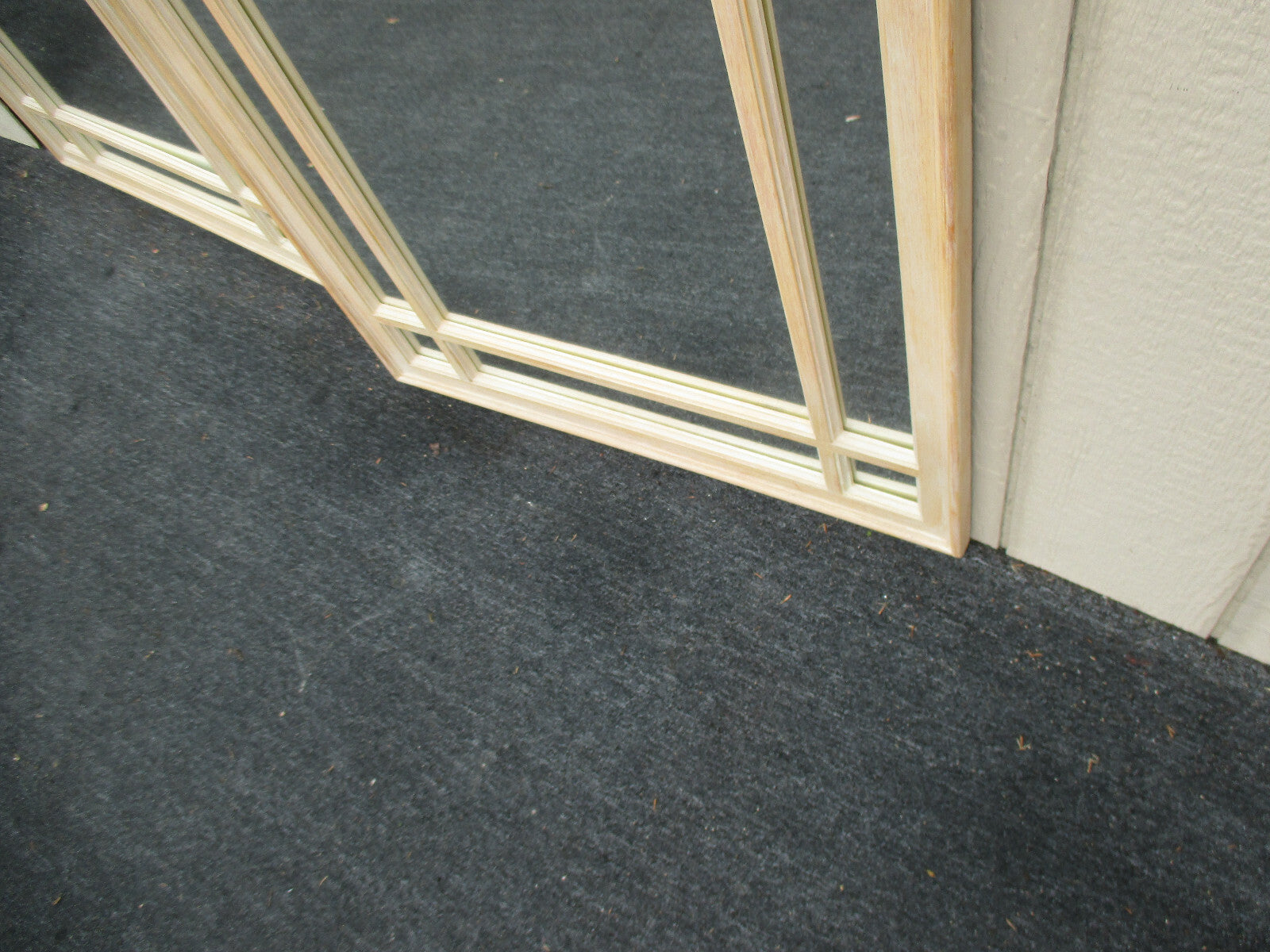 63222 Pair Decorator Modern  White Wash Finish  Mirrors