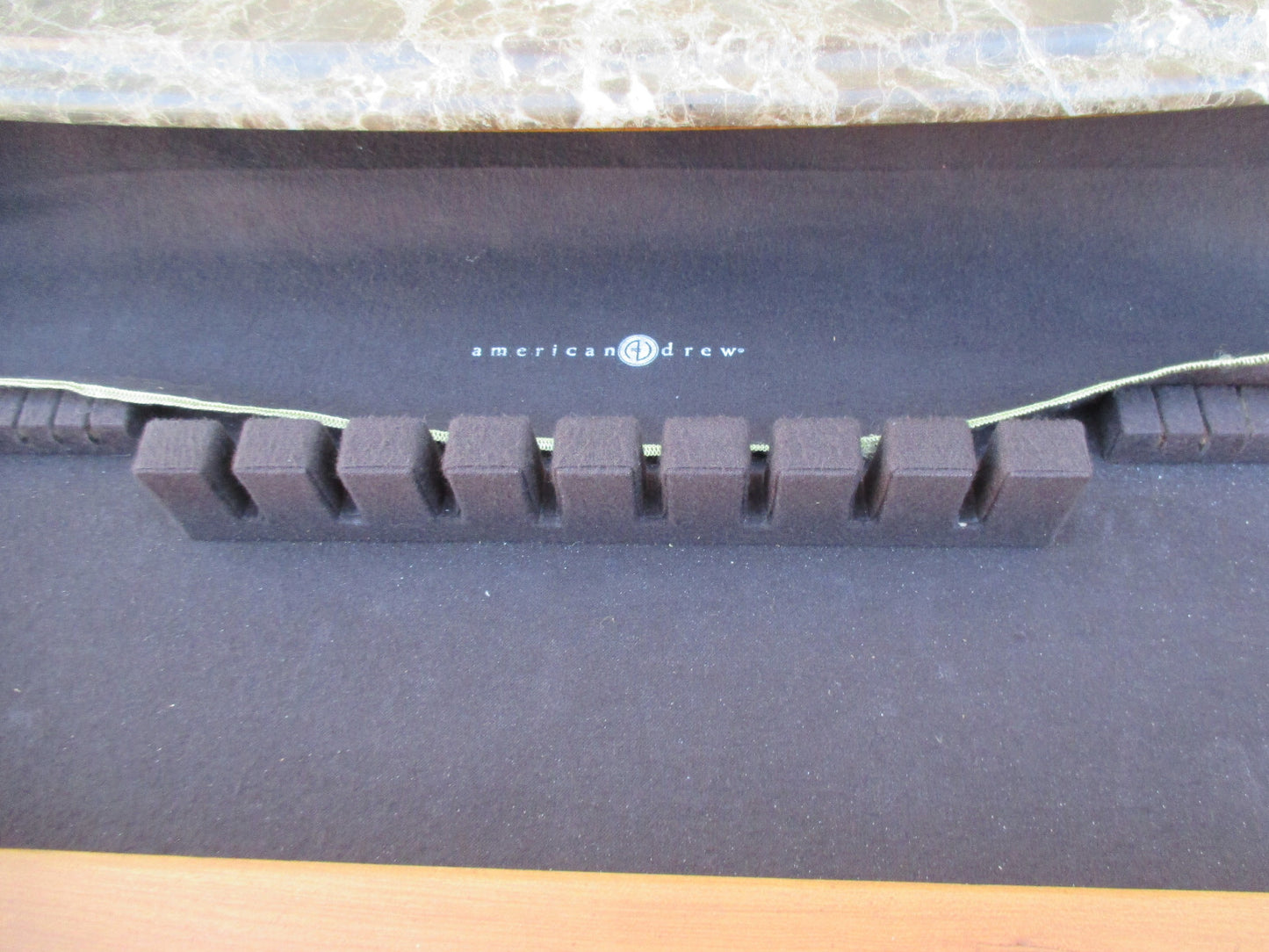 63952 Marble Top American DREW Sideboard Server Cabinet 