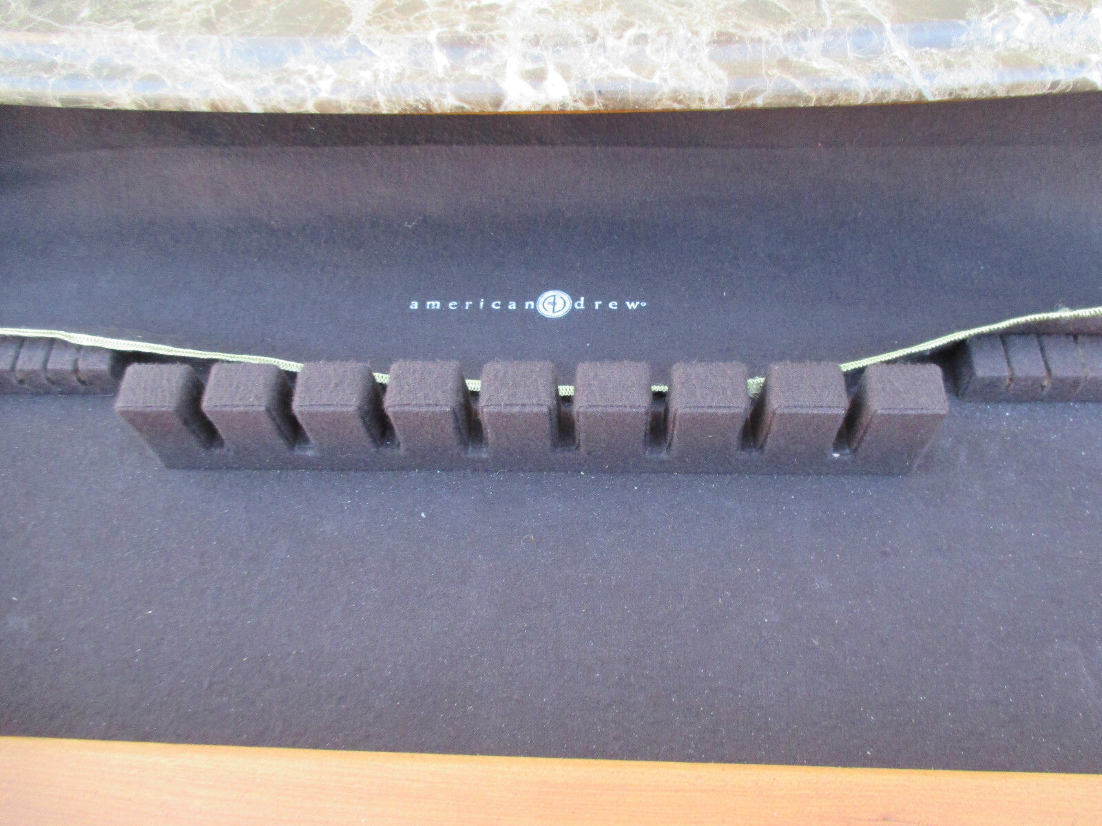 63952 Marble Top American DREW Sideboard Server Cabinet 