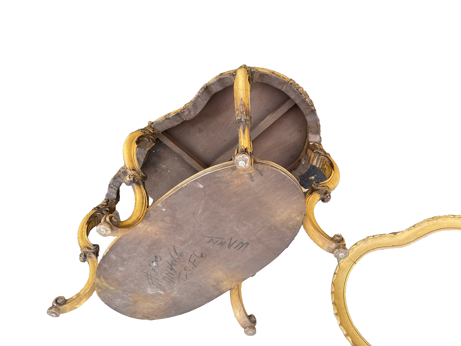 65653   Decorator Antique Tray Top Coffee Table Stand