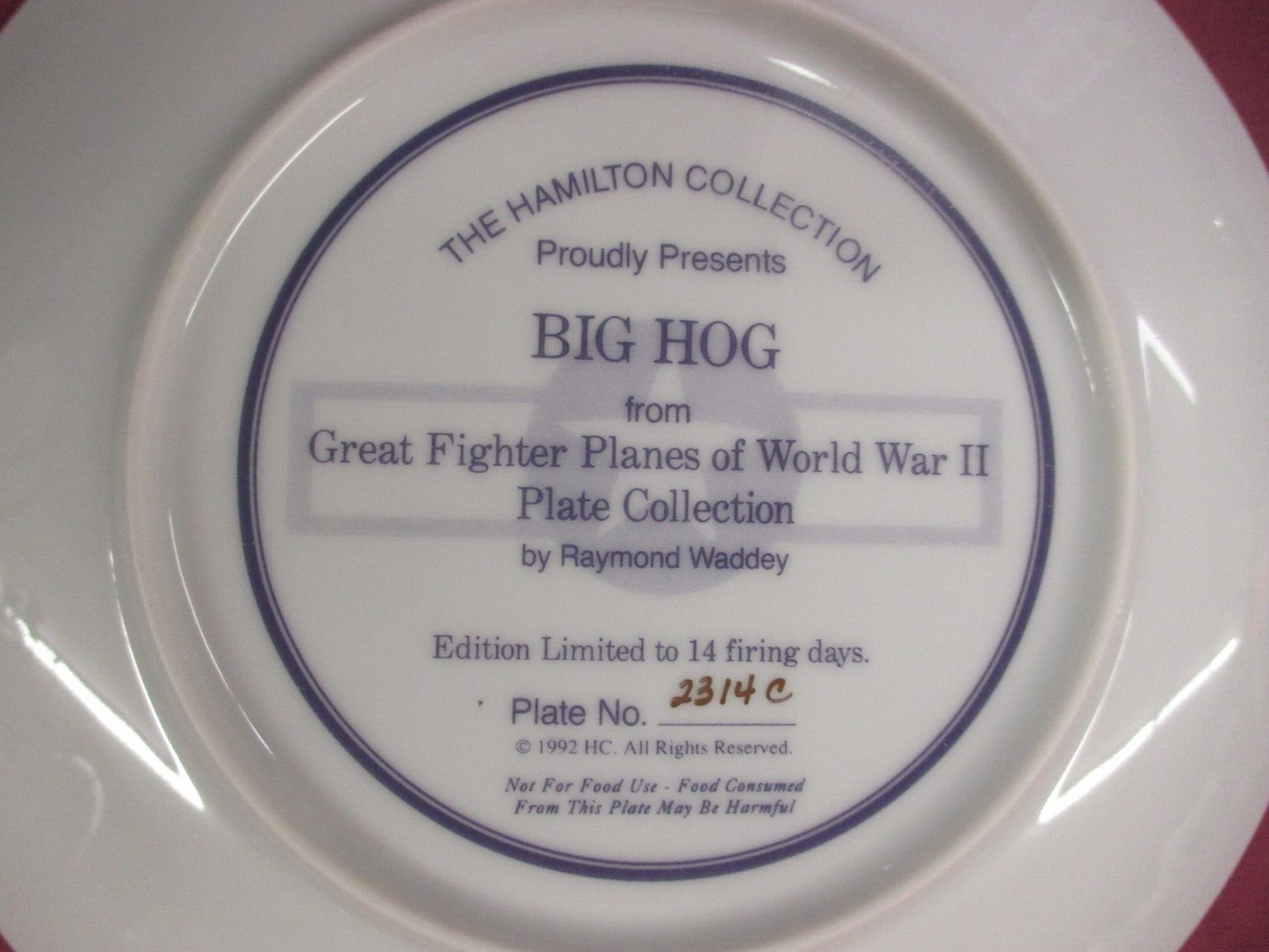 ES 05:    4 Collector  Military Plane  Franklin MInt Plates