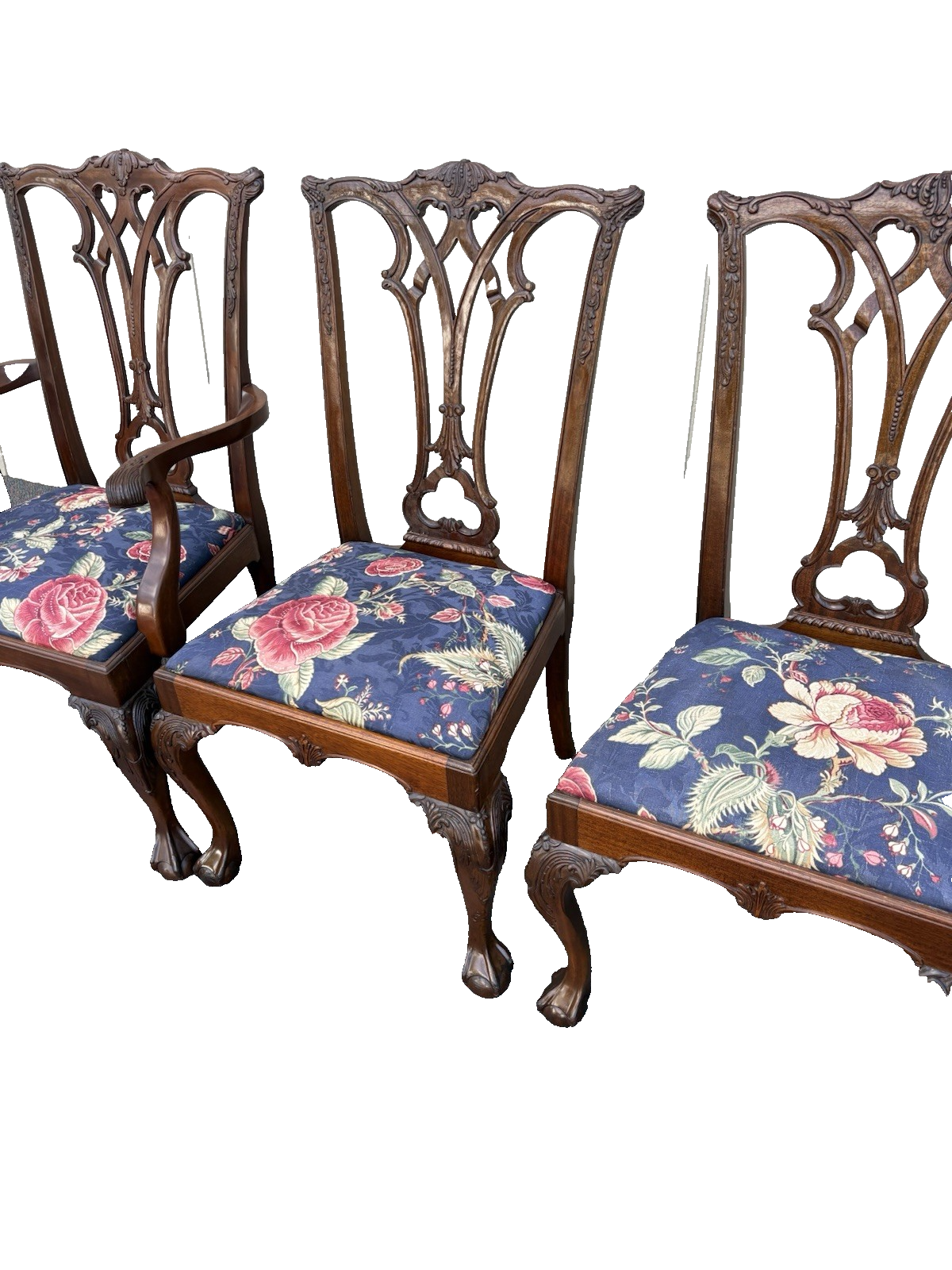 00001 Set of 6 Chippendale Dining Chair s Chairs