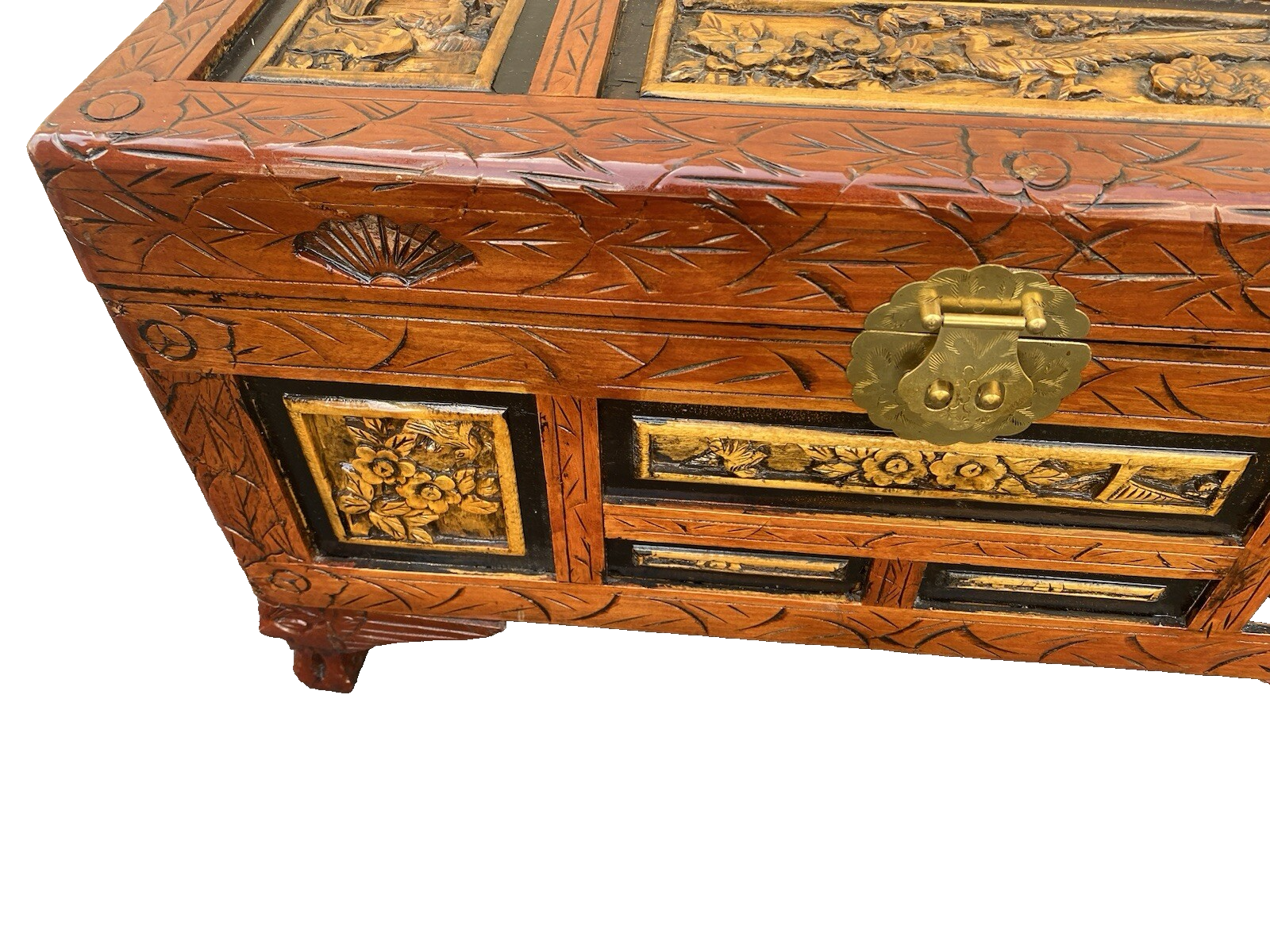 65684 Oriental Storage Blanket  Chest Trunk Cabinet