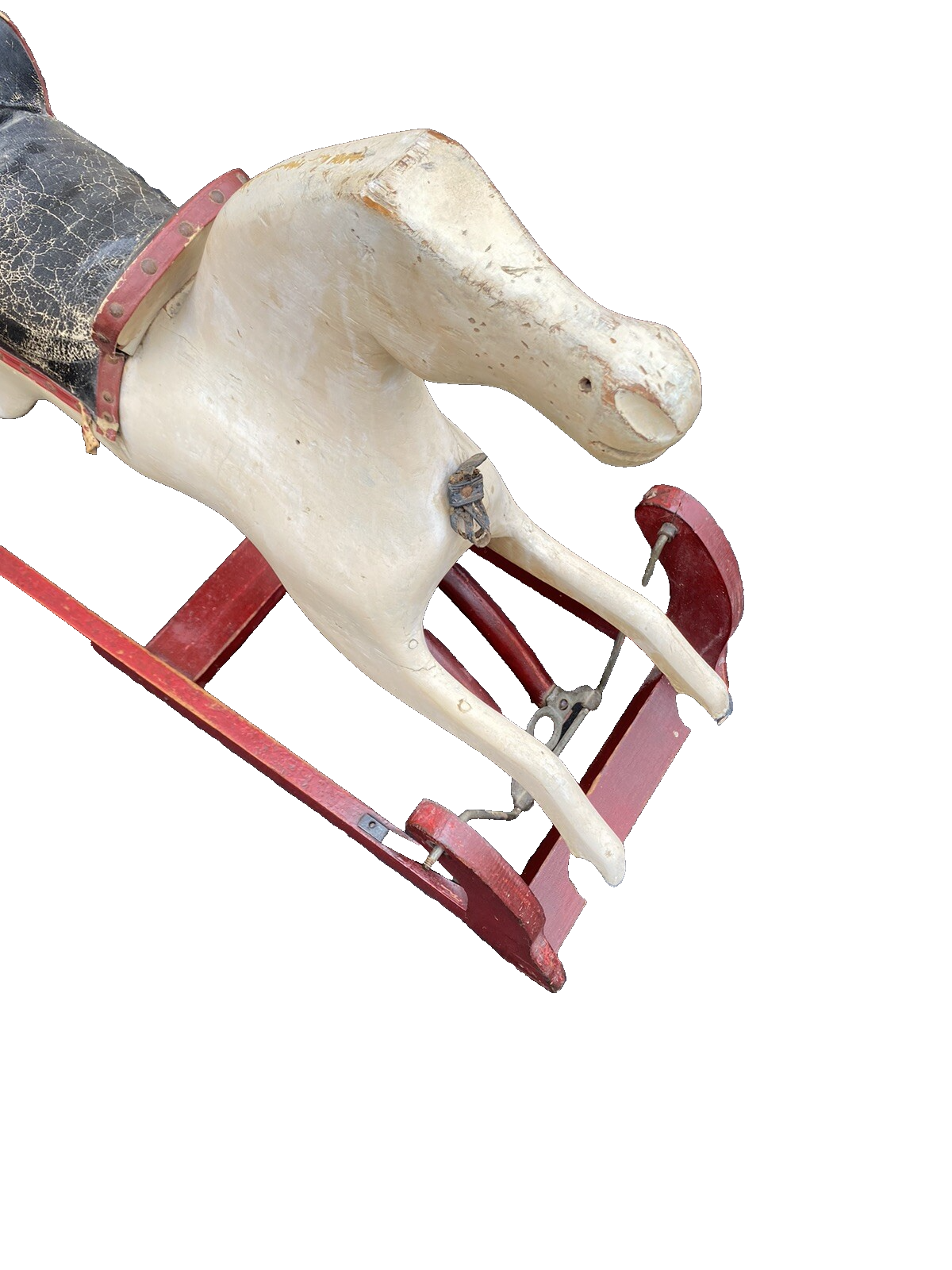 65476 Antique Wood Rocking Swing Horse