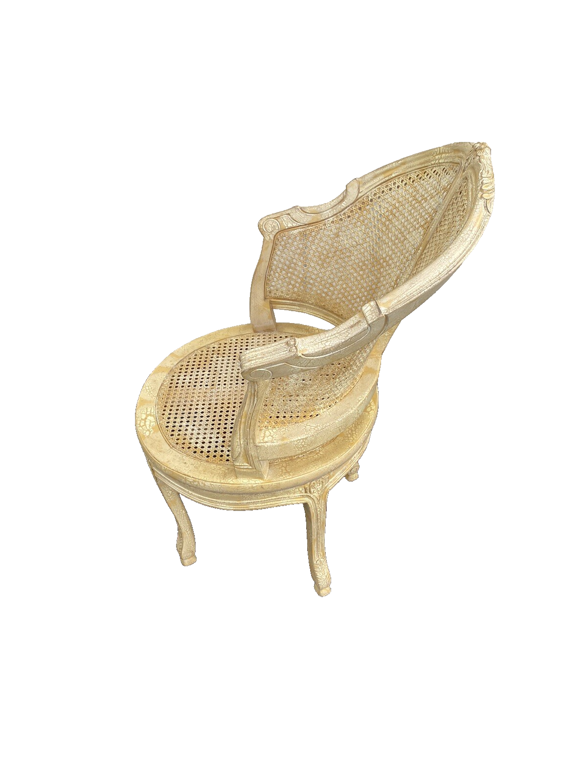 65353 Decorator Swivel Vanity Chair with upholstered cushion