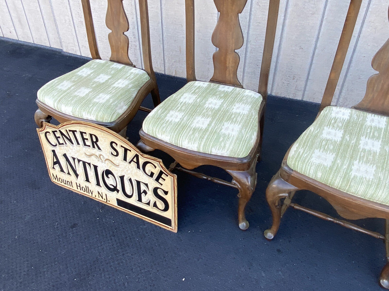 64243  Set of 4 Solid Mahogany  Dining Chairs Chair s