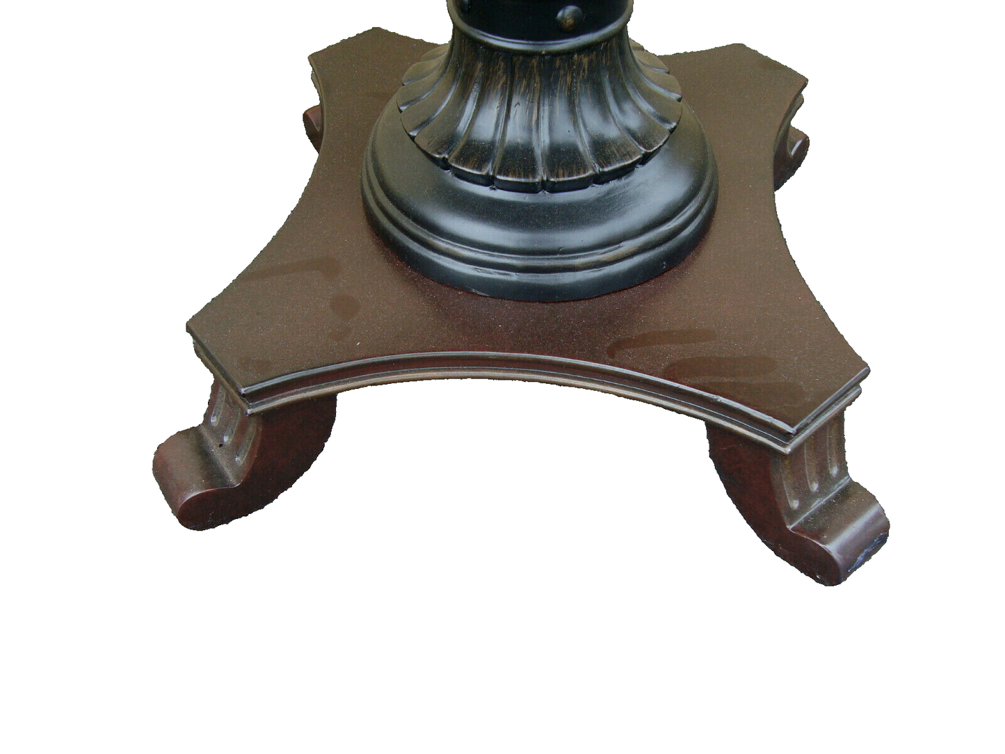 60425 Glass Top Lamp Table Nightstand Stand
