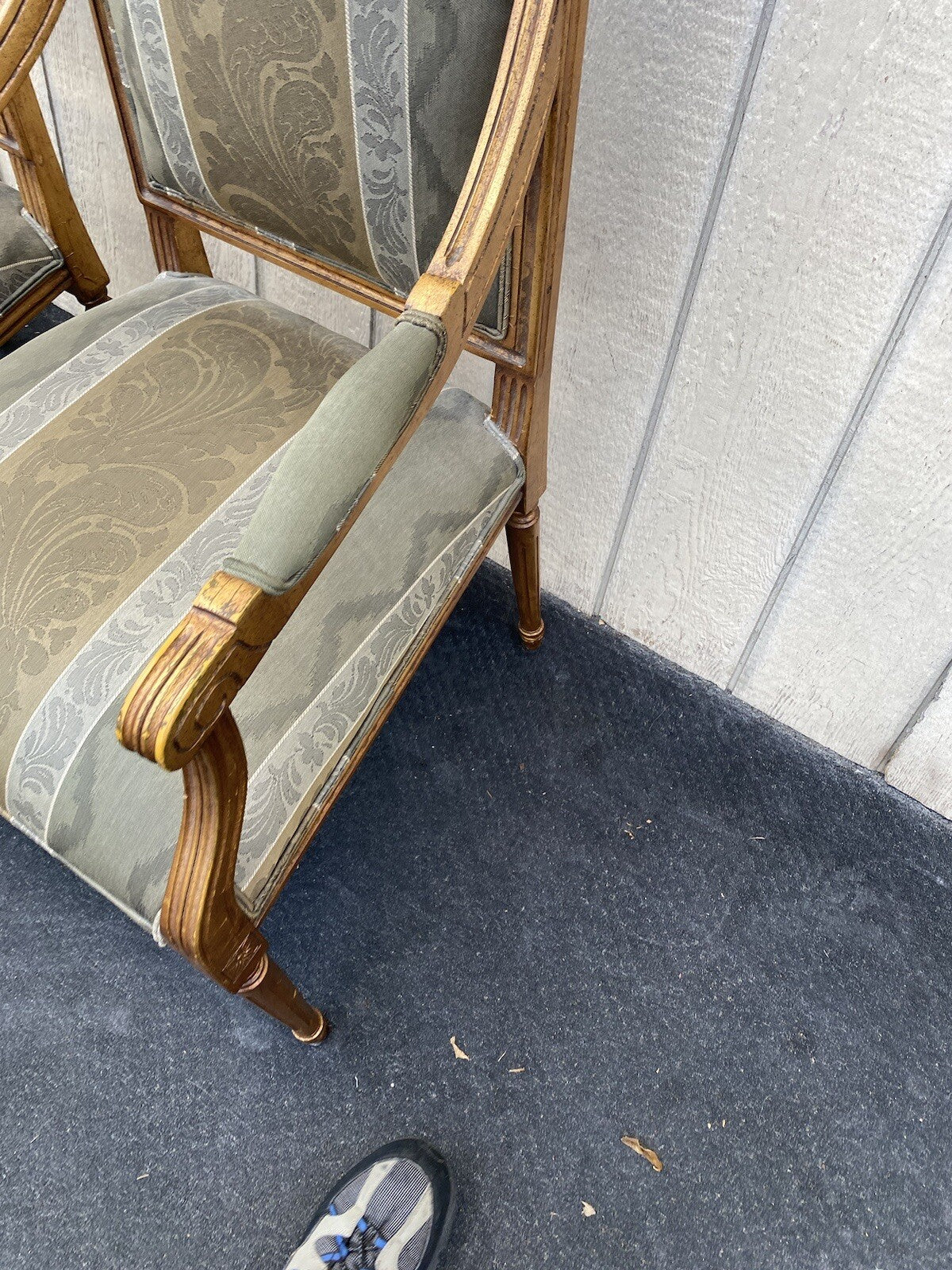 64695 Pair Ethan Allen Heppelwhite Armchairs