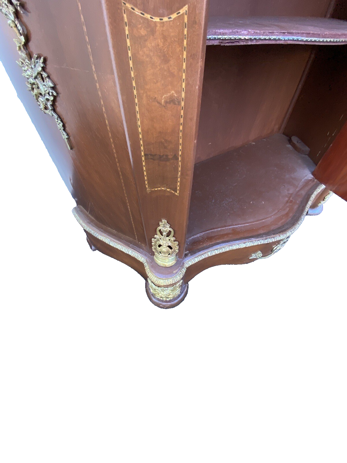 65106 Marble Top Figural Console Table Stand Sideboard Server