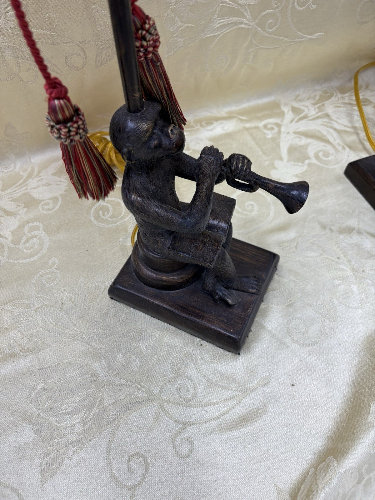 64723 Pair Musical Monkeys Table Lamps