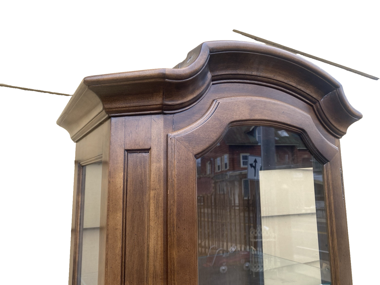 65693 ETHAN ALLEN Maple Curio China Cabinet