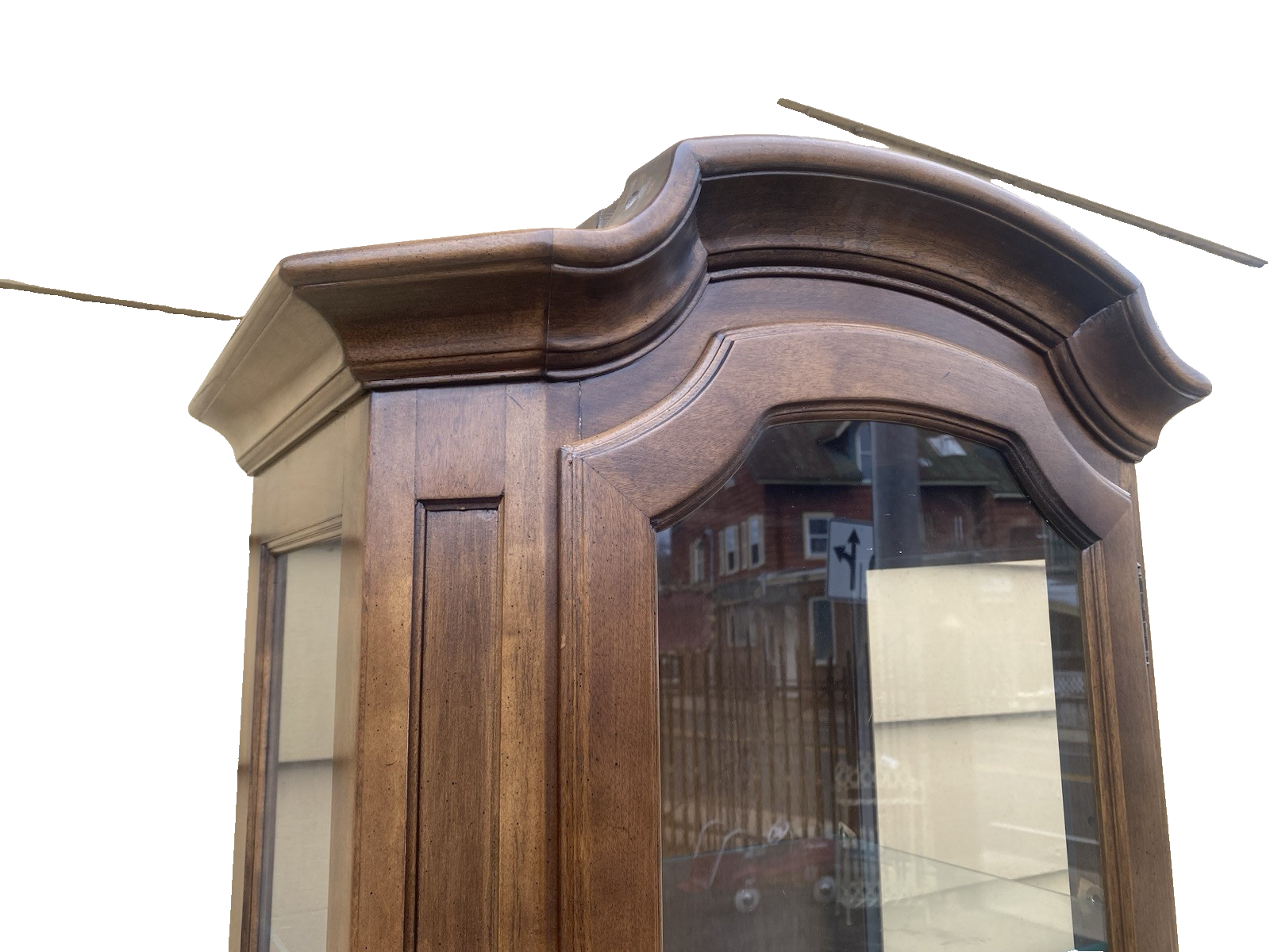 65693 ETHAN ALLEN Maple Curio China Cabinet