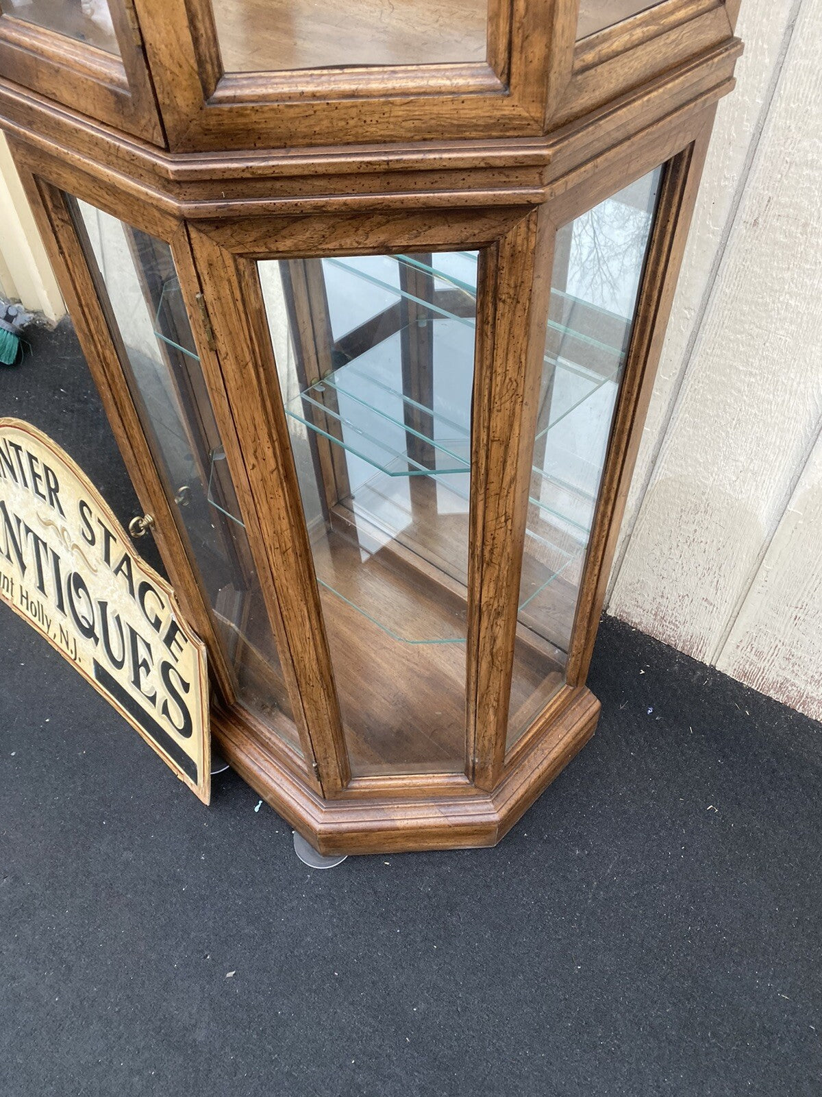 66336    Oak Curio China Cabinet