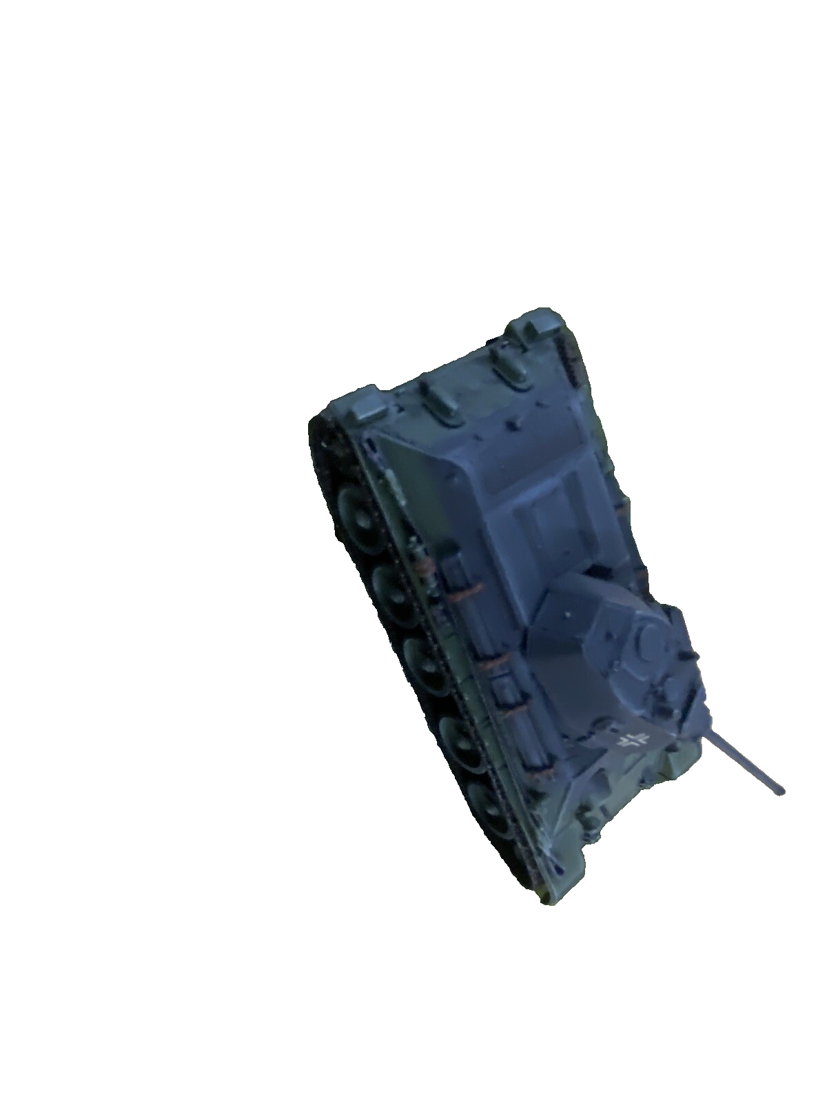 ES 50: Grouping of    4 Miltary  Tanks in Showcase    4 3/4" x 3 3/4" x 2 1/2"H