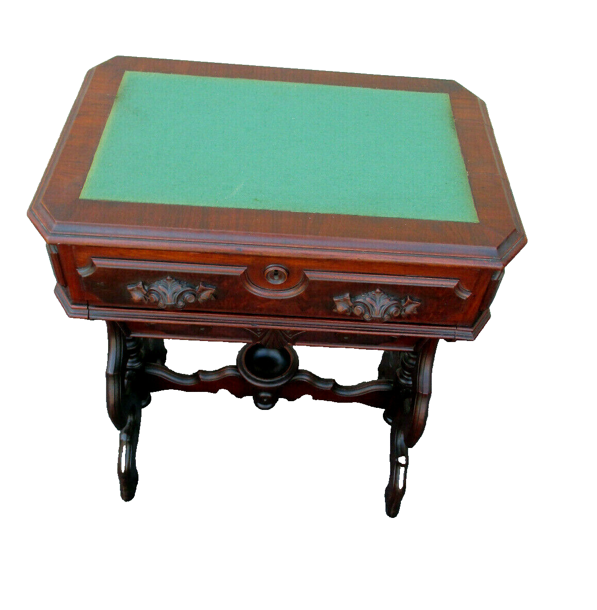 63086 Antique Victorian Sewing Stand  Desk  Cabinet Table Nightstand