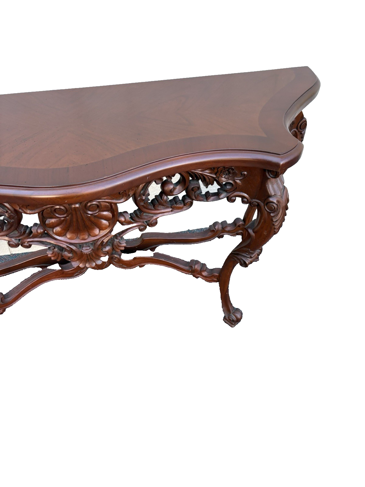 67015 Banded Mahogany Hand made Console Table Sideboard Server