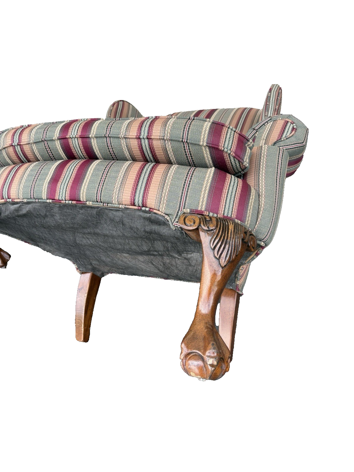 66662   Pair Claw Foot Wing Chair s Chairs