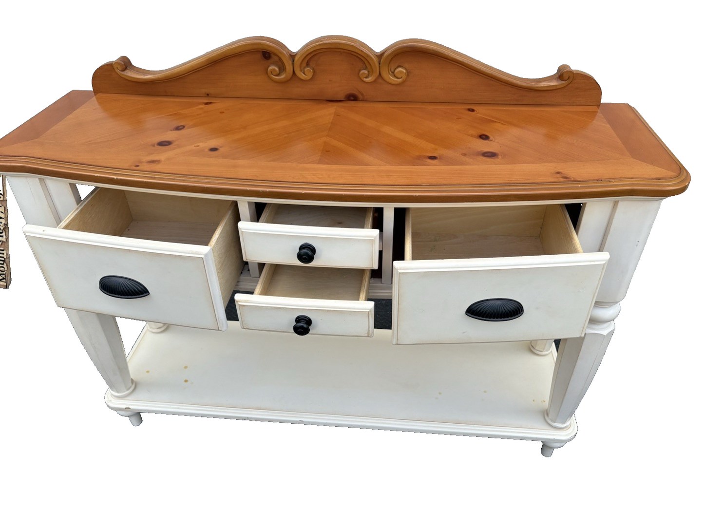 66890  Modern Country Buffet Sideboard Server Cabinet