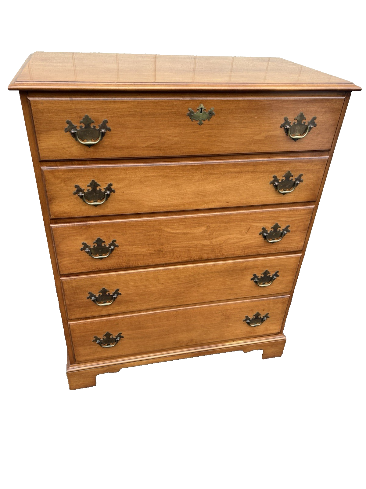67109 Solid Maple High Chest Dresser