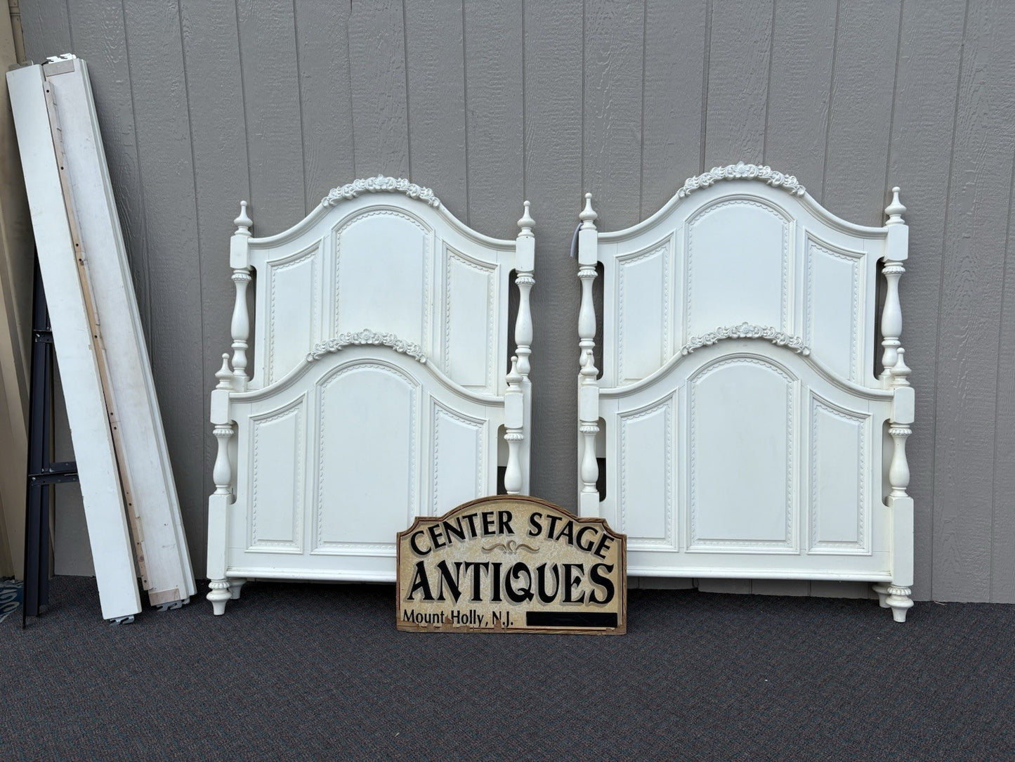 66996   Pair Decorator Modern Twin Size Bed Beds Timber Industries Furniture