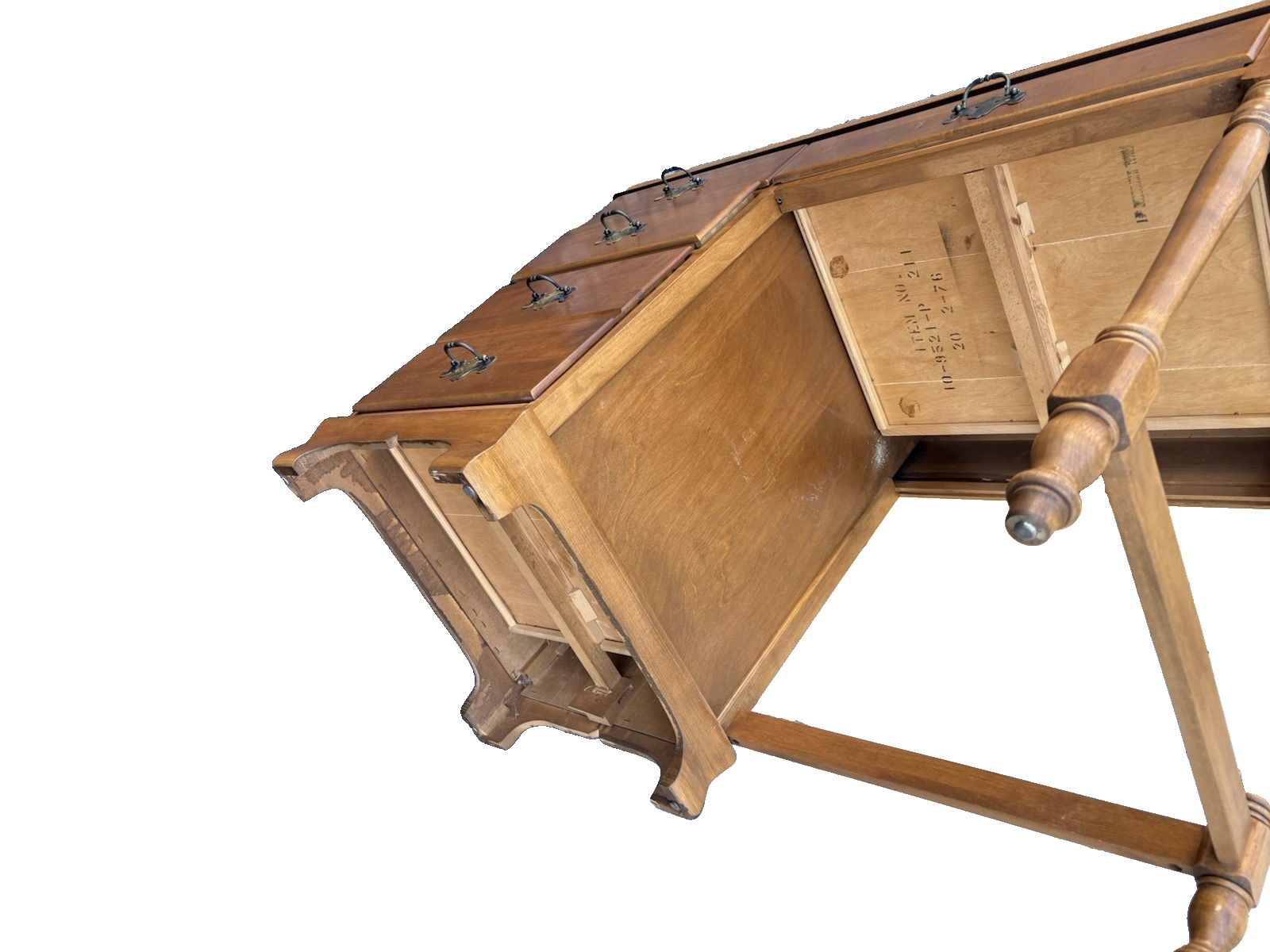 66812  ETHAN ALLEN Maple Office Desk Vanity