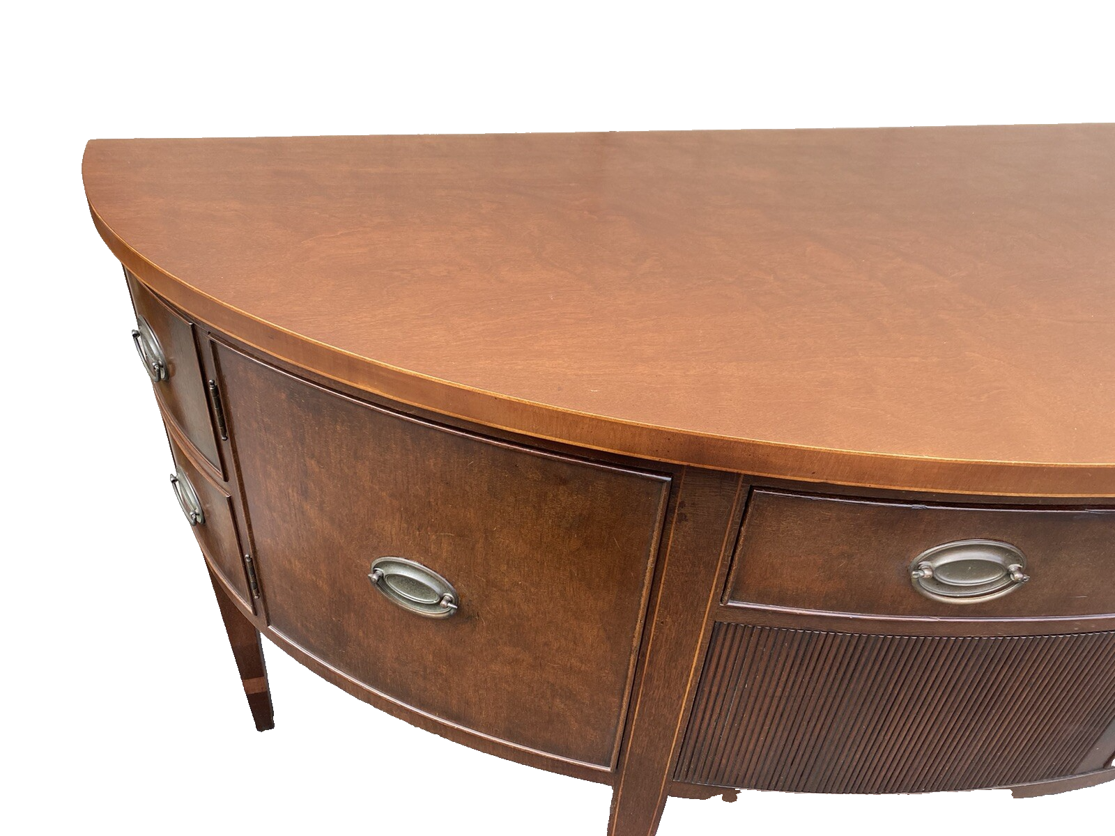 56898 KITTINGER 17685  Large Mahogany Pencil Inlaid Buffet Sideboard Server