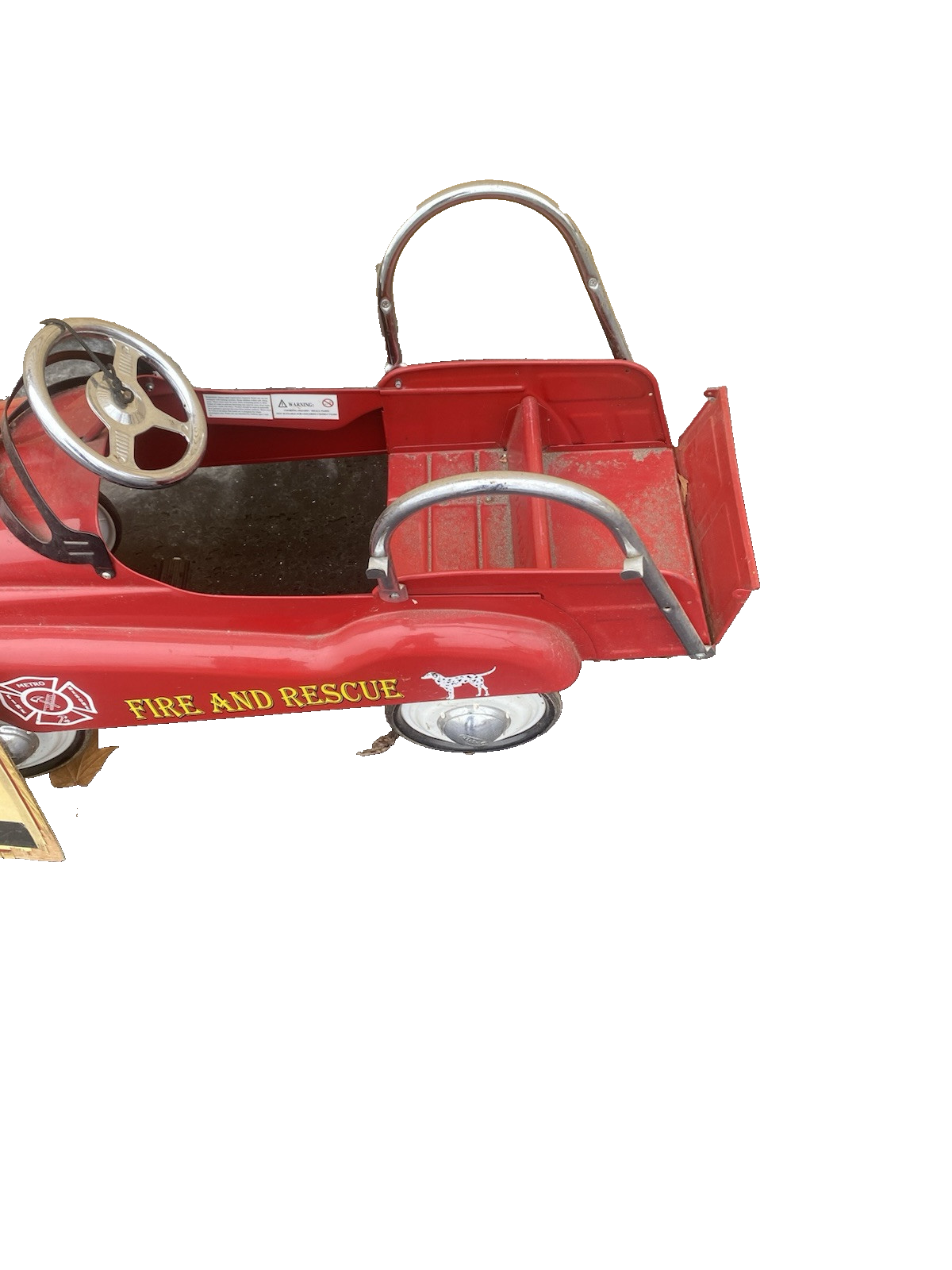 66447    Pedal Car Fire Truck Firetruck Fire and Rescue