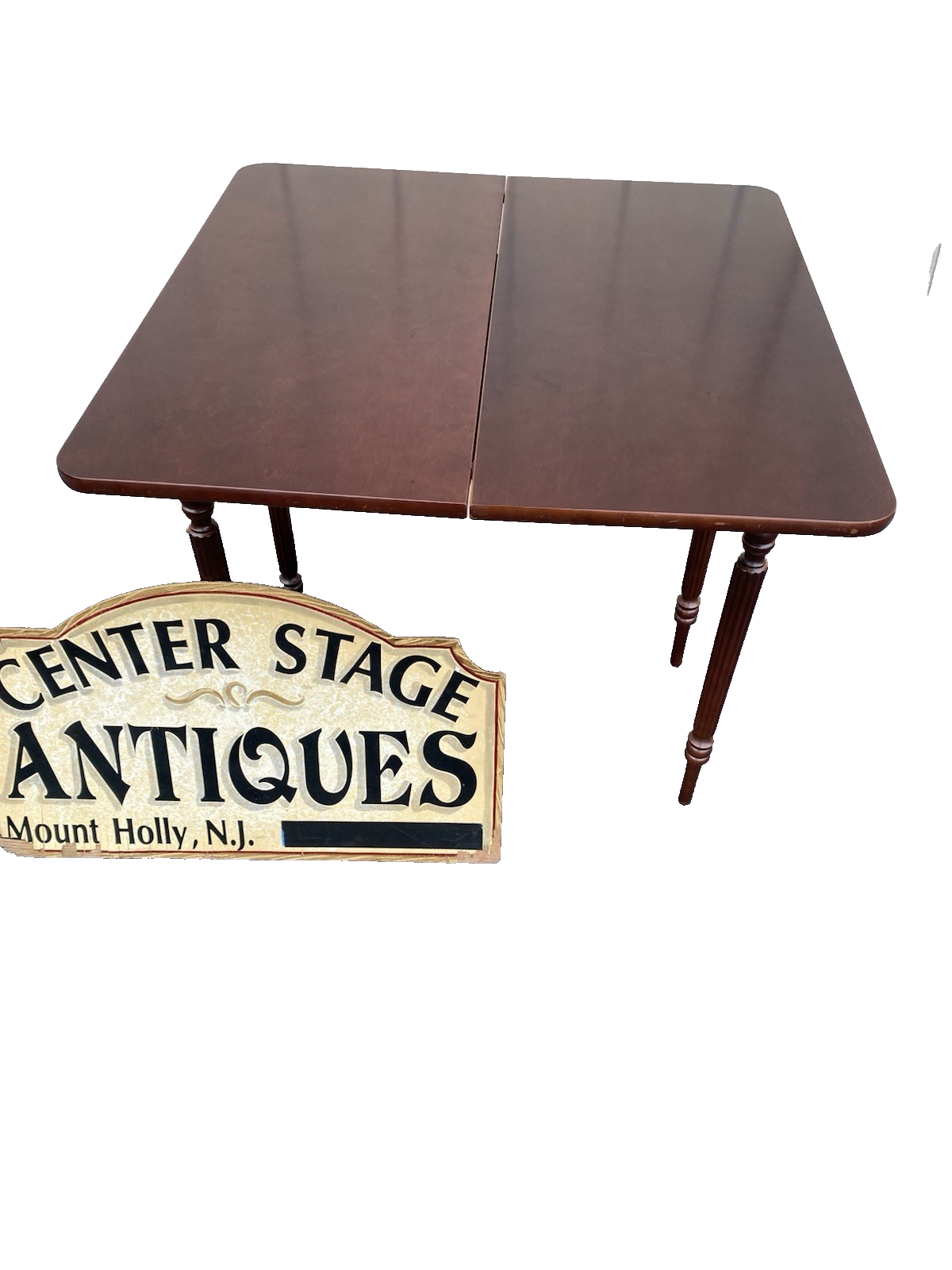 66470 BOMBAY Furniture Mahogany Flip Top Game Table Stand